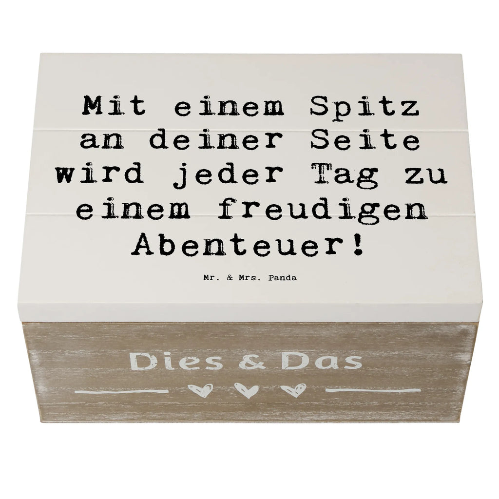 Holzkiste Spruch Freudiger Spitz Holzkiste, Kiste, Schatzkiste, Truhe, Schatulle, XXL, Erinnerungsbox, Erinnerungskiste, Dekokiste, Aufbewahrungsbox, Geschenkbox, Geschenkdose, Hund, Hunderasse, Rassehund, Hundebesitzer, Geschenk, Tierfreund, Schenken, Welpe