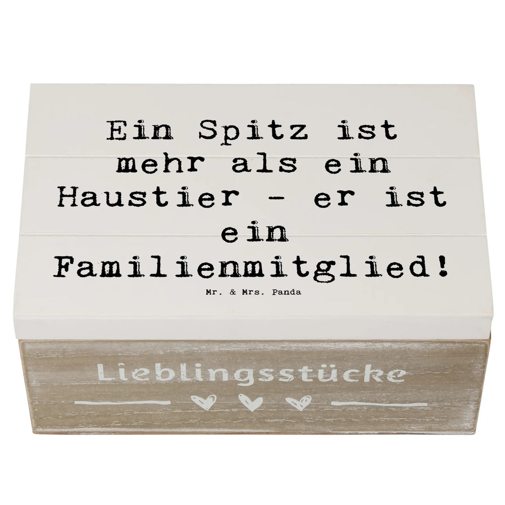 Holzkiste Spruch Spitz Familienmitglied Holzkiste, Kiste, Schatzkiste, Truhe, Schatulle, XXL, Erinnerungsbox, Erinnerungskiste, Dekokiste, Aufbewahrungsbox, Geschenkbox, Geschenkdose, Hund, Hunderasse, Rassehund, Hundebesitzer, Geschenk, Tierfreund, Schenken, Welpe