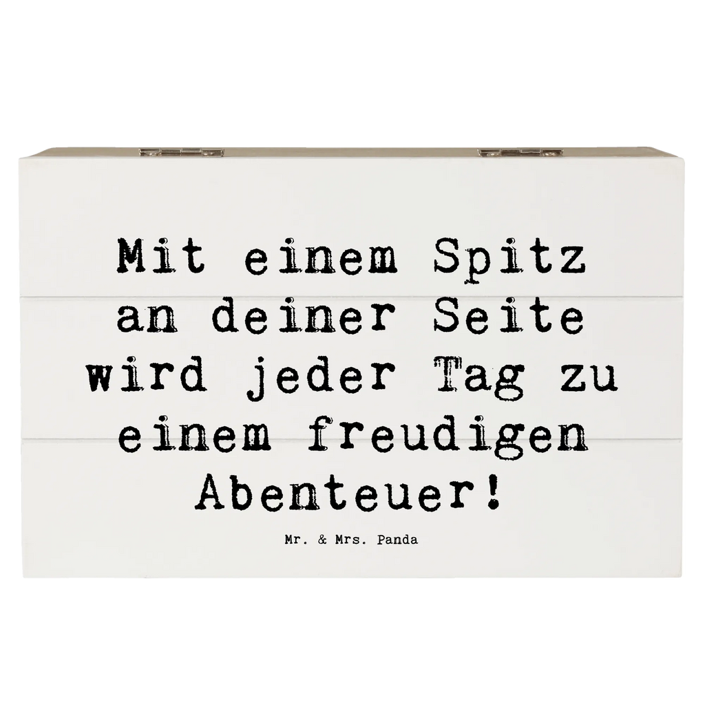 Holzkiste Spruch Freudiger Spitz Holzkiste, Kiste, Schatzkiste, Truhe, Schatulle, XXL, Erinnerungsbox, Erinnerungskiste, Dekokiste, Aufbewahrungsbox, Geschenkbox, Geschenkdose, Hund, Hunderasse, Rassehund, Hundebesitzer, Geschenk, Tierfreund, Schenken, Welpe