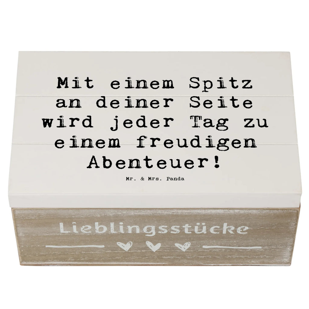 Holzkiste Spruch Freudiger Spitz Holzkiste, Kiste, Schatzkiste, Truhe, Schatulle, XXL, Erinnerungsbox, Erinnerungskiste, Dekokiste, Aufbewahrungsbox, Geschenkbox, Geschenkdose, Hund, Hunderasse, Rassehund, Hundebesitzer, Geschenk, Tierfreund, Schenken, Welpe