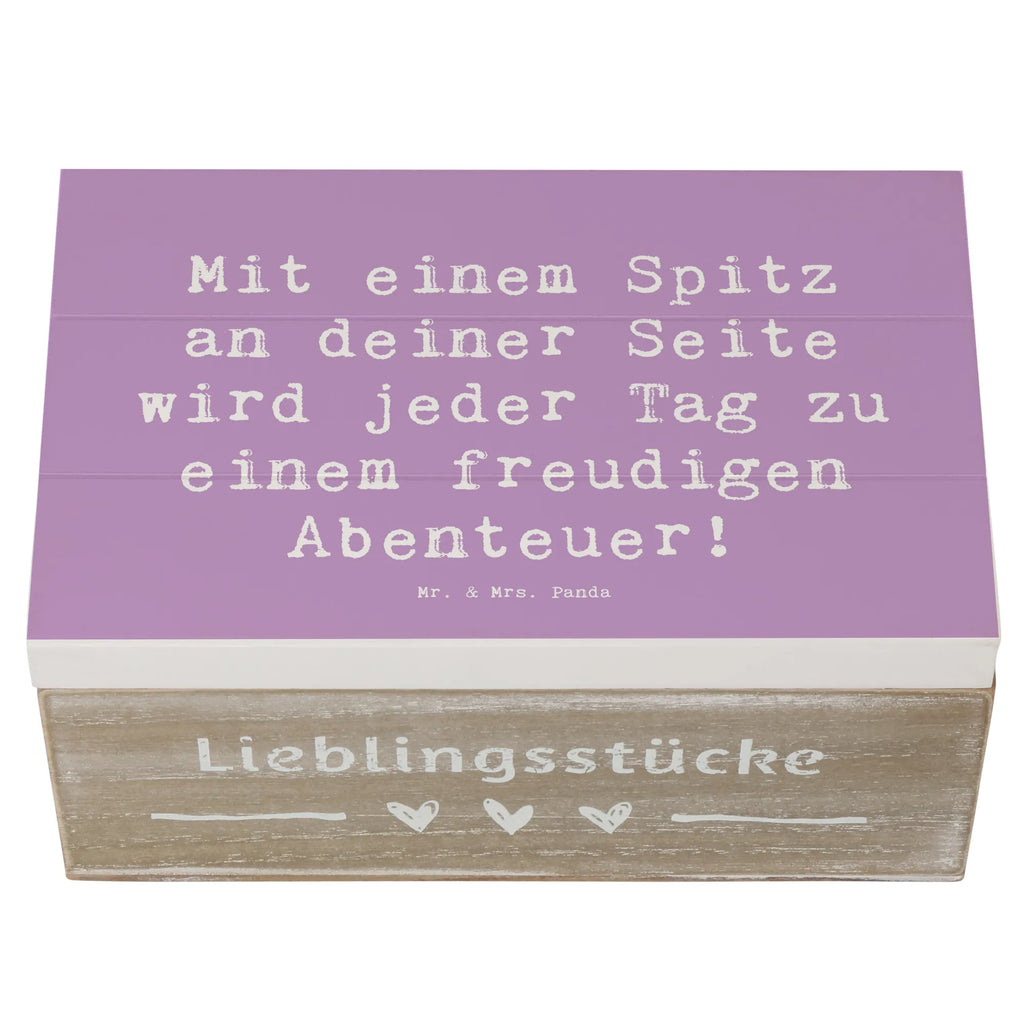 Holzkiste Spruch Freudiger Spitz Holzkiste, Kiste, Schatzkiste, Truhe, Schatulle, XXL, Erinnerungsbox, Erinnerungskiste, Dekokiste, Aufbewahrungsbox, Geschenkbox, Geschenkdose, Hund, Hunderasse, Rassehund, Hundebesitzer, Geschenk, Tierfreund, Schenken, Welpe