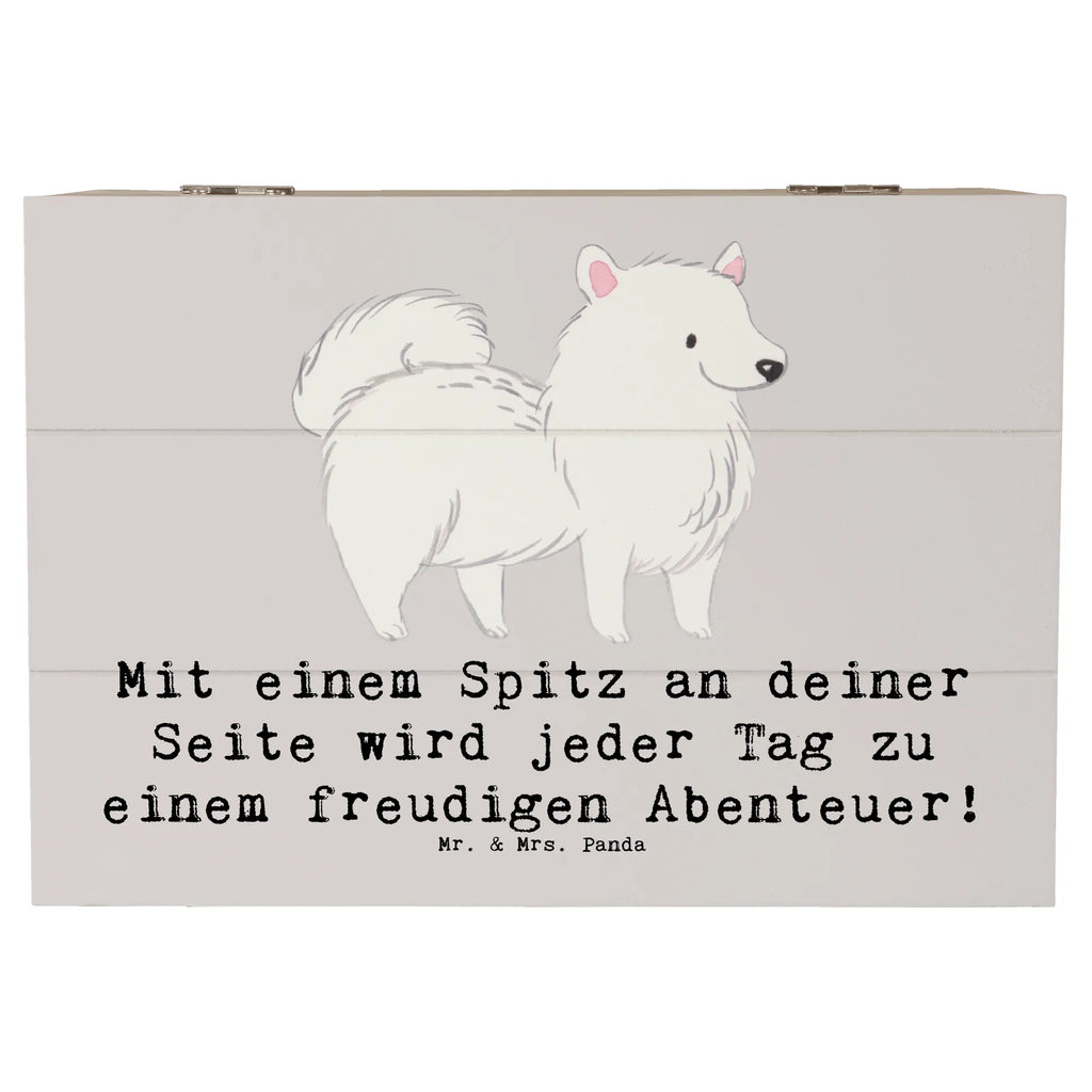 Holzkiste Freudiger Spitz Holzkiste, Kiste, Schatzkiste, Truhe, Schatulle, XXL, Erinnerungsbox, Erinnerungskiste, Dekokiste, Aufbewahrungsbox, Geschenkbox, Geschenkdose, Hund, Hunderasse, Rassehund, Hundebesitzer, Geschenk, Tierfreund, Schenken, Welpe