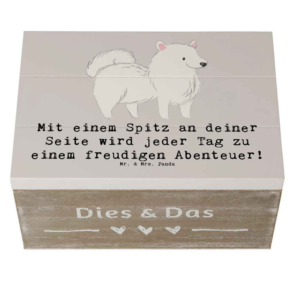 Holzkiste Freudiger Spitz Holzkiste, Kiste, Schatzkiste, Truhe, Schatulle, XXL, Erinnerungsbox, Erinnerungskiste, Dekokiste, Aufbewahrungsbox, Geschenkbox, Geschenkdose, Hund, Hunderasse, Rassehund, Hundebesitzer, Geschenk, Tierfreund, Schenken, Welpe