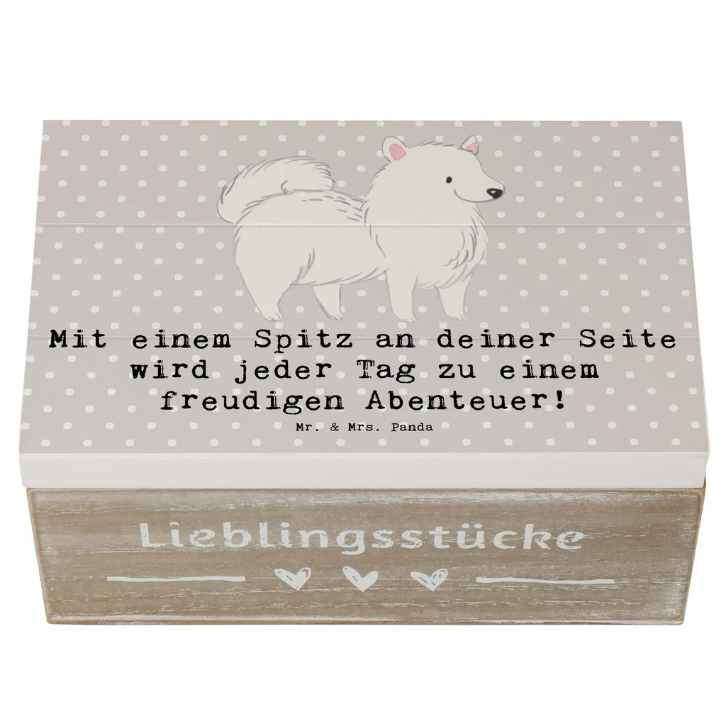 Holzkiste Freudiger Spitz Holzkiste, Kiste, Schatzkiste, Truhe, Schatulle, XXL, Erinnerungsbox, Erinnerungskiste, Dekokiste, Aufbewahrungsbox, Geschenkbox, Geschenkdose, Hund, Hunderasse, Rassehund, Hundebesitzer, Geschenk, Tierfreund, Schenken, Welpe