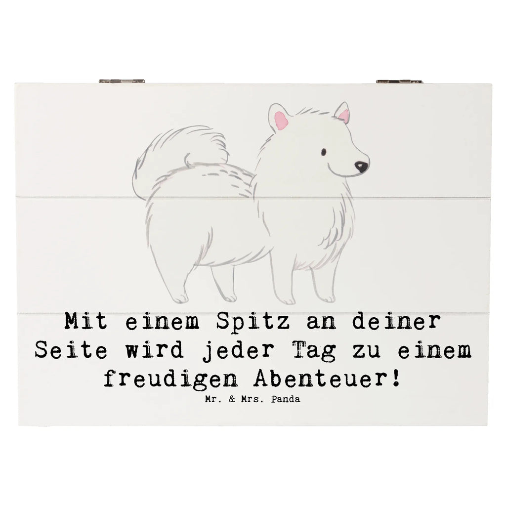 Holzkiste Freudiger Spitz Holzkiste, Kiste, Schatzkiste, Truhe, Schatulle, XXL, Erinnerungsbox, Erinnerungskiste, Dekokiste, Aufbewahrungsbox, Geschenkbox, Geschenkdose, Hund, Hunderasse, Rassehund, Hundebesitzer, Geschenk, Tierfreund, Schenken, Welpe