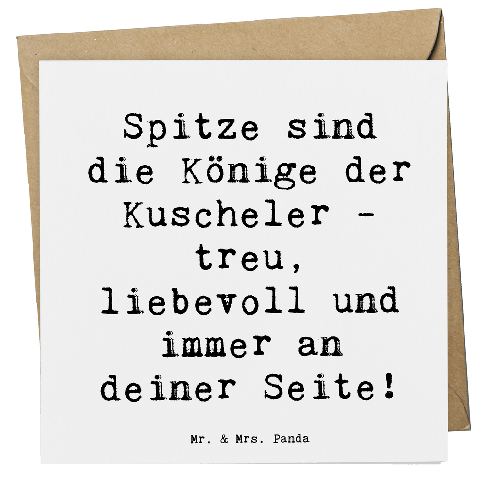 Deluxe Karte Spruch Spitz König Karte, Grußkarte, Klappkarte, Einladungskarte, Glückwunschkarte, Hochzeitskarte, Geburtstagskarte, Hochwertige Grußkarte, Hochwertige Klappkarte, Hund, Hunderasse, Rassehund, Hundebesitzer, Geschenk, Tierfreund, Schenken, Welpe