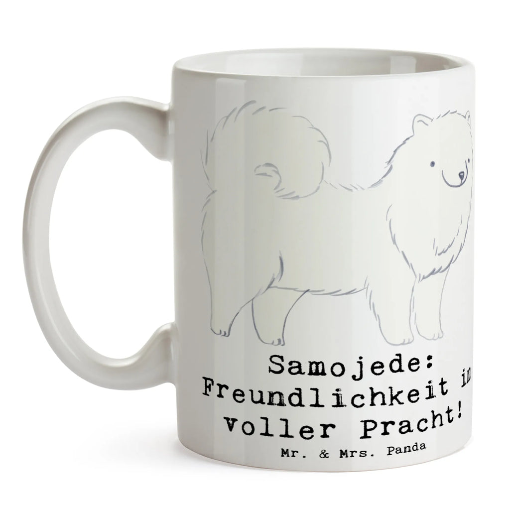 Tasse Samojede Freundlichkeit Tasse, Kaffeetasse, Teetasse, Becher, Kaffeebecher, Teebecher, Keramiktasse, Porzellantasse, Büro Tasse, Geschenk Tasse, Tasse Sprüche, Tasse Motive, Kaffeetassen, Tasse bedrucken, Designer Tasse, Cappuccino Tassen, Schöne Teetassen, Hund, Hunderasse, Rassehund, Hundebesitzer, Geschenk, Tierfreund, Schenken, Welpe