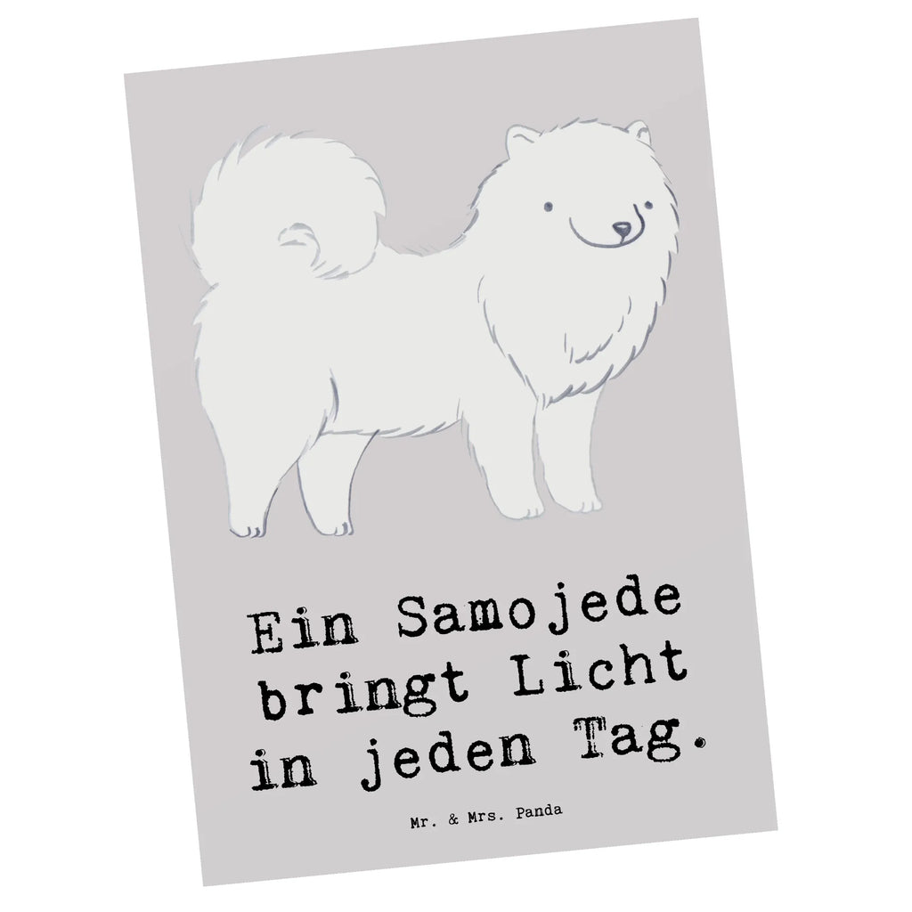 Postkarte Samojede Licht Postkarte, Karte, Geschenkkarte, Grußkarte, Einladung, Ansichtskarte, Geburtstagskarte, Einladungskarte, Dankeskarte, Ansichtskarten, Einladung Geburtstag, Einladungskarten Geburtstag, Hund, Hunderasse, Rassehund, Hundebesitzer, Geschenk, Tierfreund, Schenken, Welpe