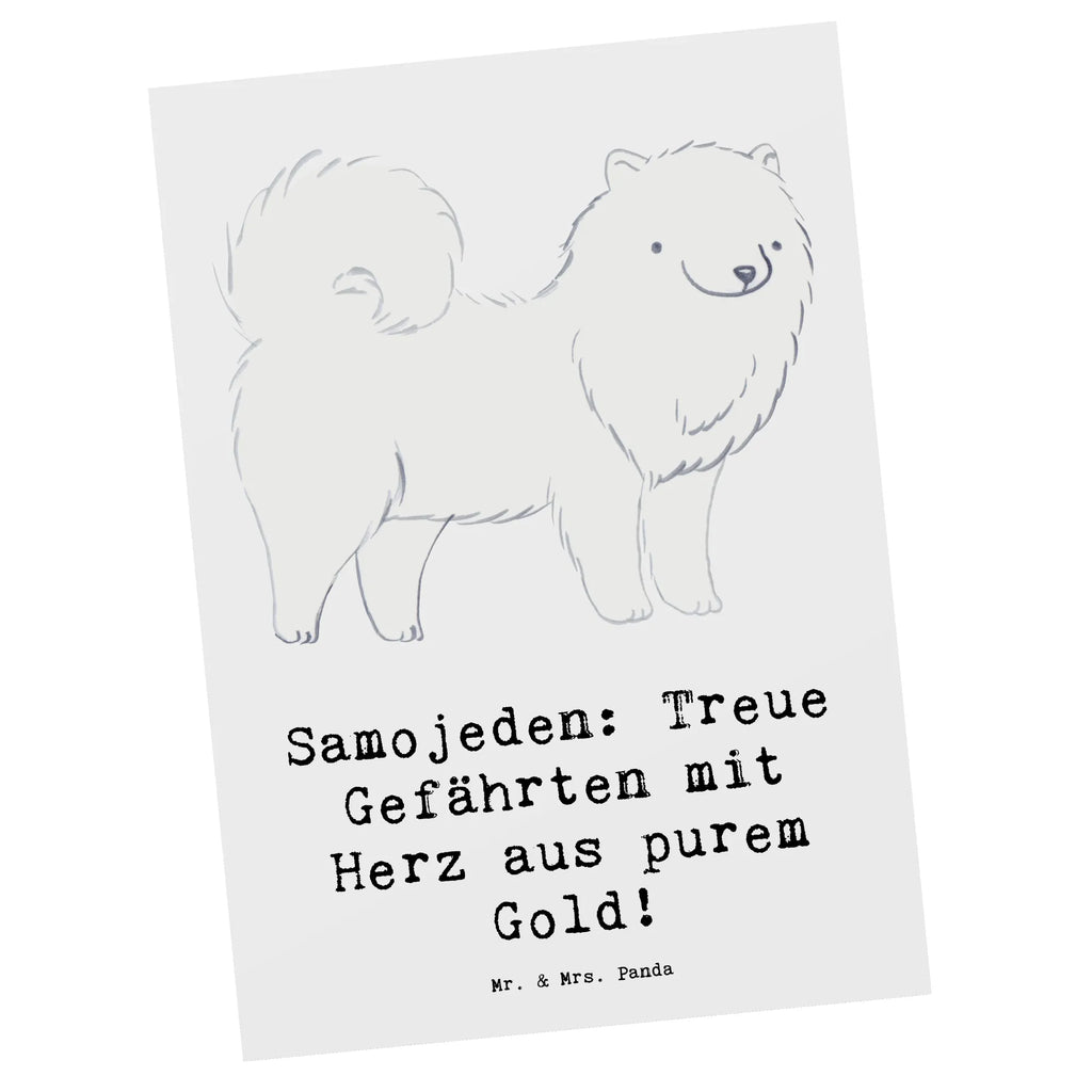 Postkarte Samojede Herz Postkarte, Karte, Geschenkkarte, Grußkarte, Einladung, Ansichtskarte, Geburtstagskarte, Einladungskarte, Dankeskarte, Ansichtskarten, Einladung Geburtstag, Einladungskarten Geburtstag, Hund, Hunderasse, Rassehund, Hundebesitzer, Geschenk, Tierfreund, Schenken, Welpe