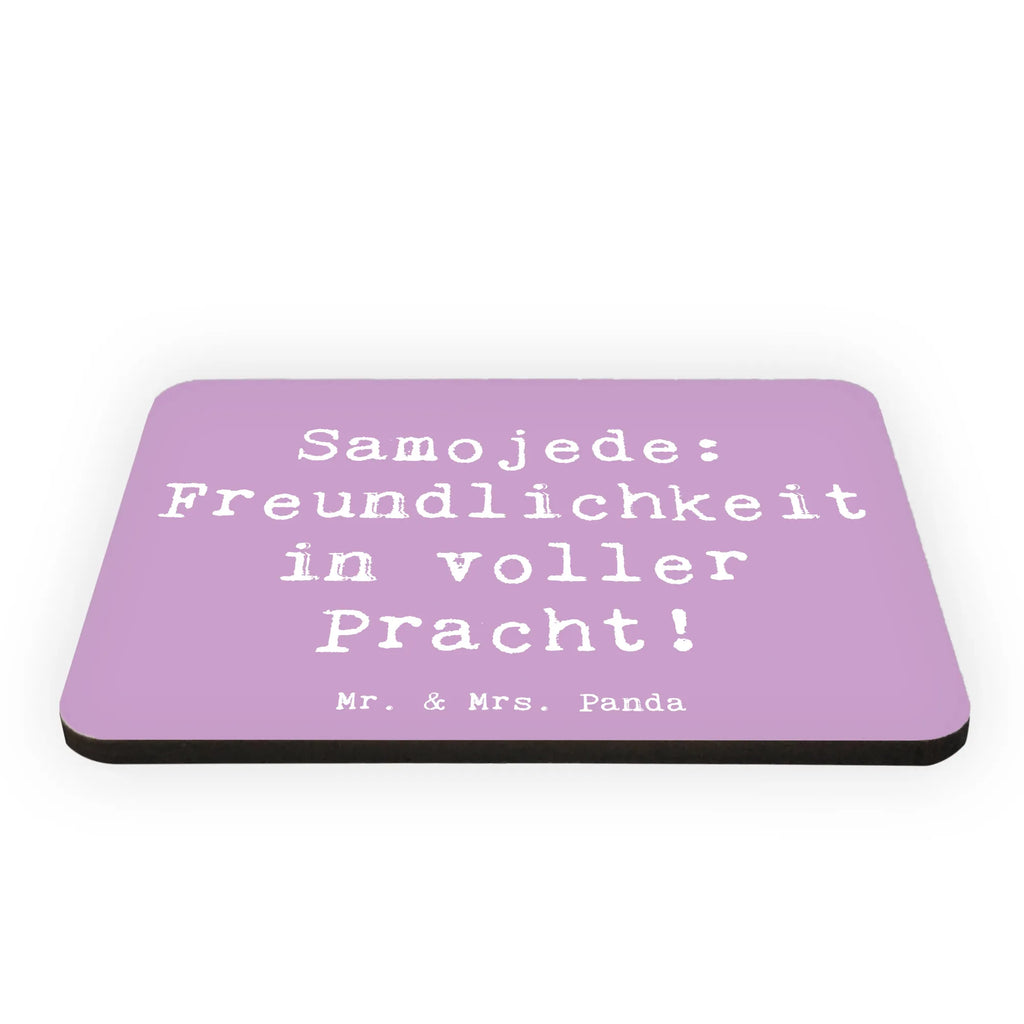 Magnet Spruch Samojede Freundlichkeit Kühlschrankmagnet, Pinnwandmagnet, Souvenir Magnet, Motivmagnete, Dekomagnet, Whiteboard Magnet, Notiz Magnet, Kühlschrank Dekoration, Hund, Hunderasse, Rassehund, Hundebesitzer, Geschenk, Tierfreund, Schenken, Welpe