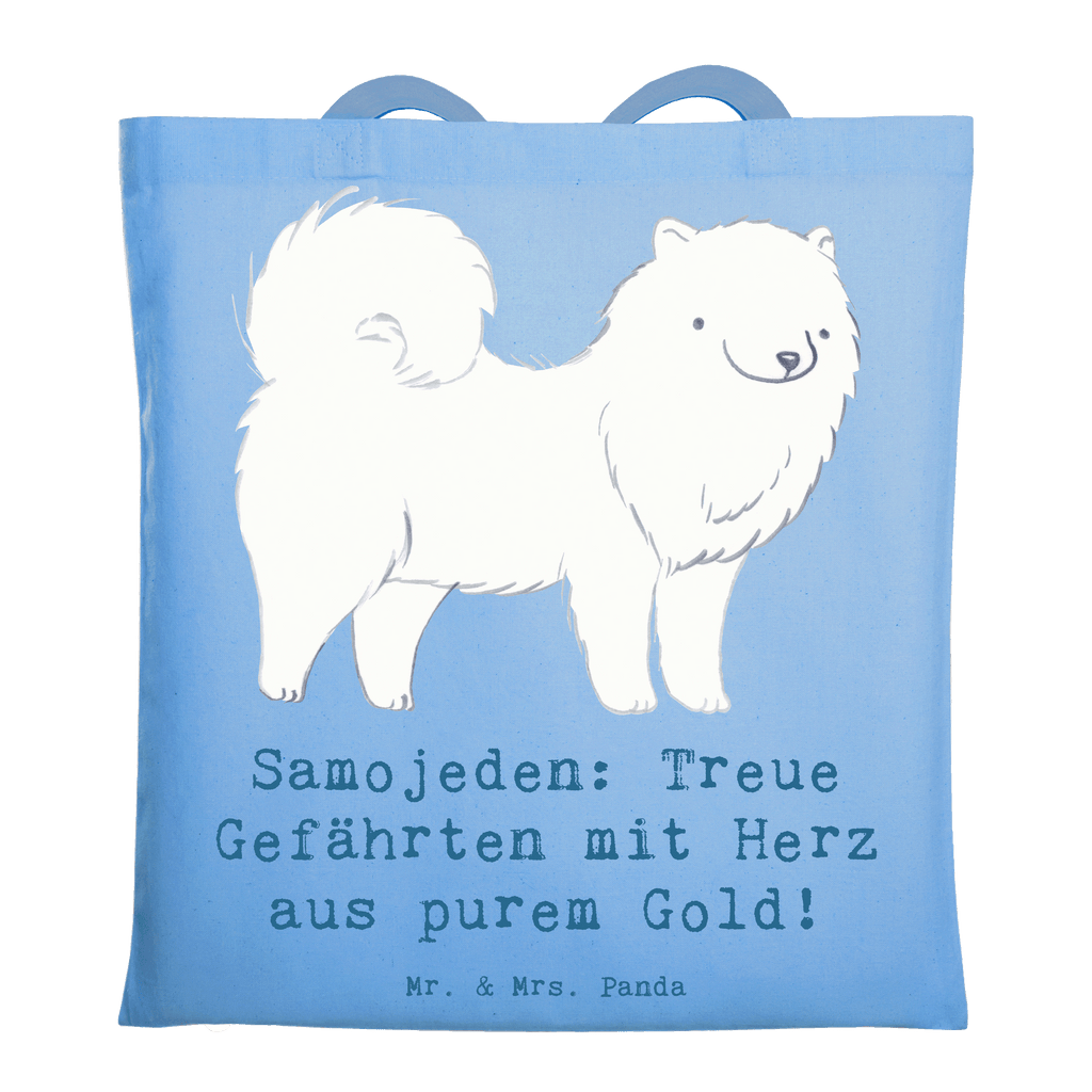 Tragetasche Samojede Herz Beuteltasche, Beutel, Einkaufstasche, Jutebeutel, Stoffbeutel, Tasche, Shopper, Umhängetasche, Strandtasche, Schultertasche, Stofftasche, Tragetasche, Badetasche, Jutetasche, Einkaufstüte, Laptoptasche, Hund, Hunderasse, Rassehund, Hundebesitzer, Geschenk, Tierfreund, Schenken, Welpe