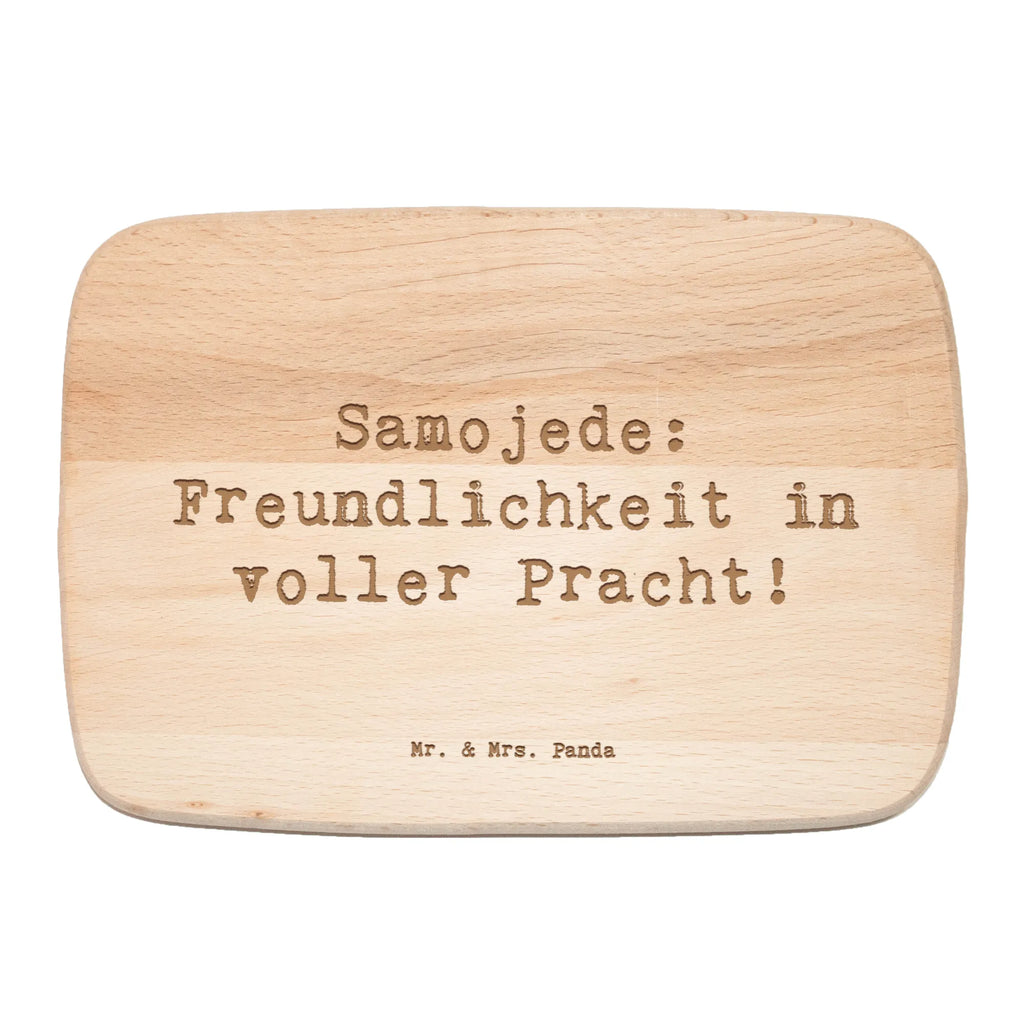 Frühstücksbrett Spruch Samojede Freundlichkeit Frühstücksbrett, Holzbrett, Schneidebrett, Schneidebrett Holz, Frühstücksbrettchen, Küchenbrett, Hund, Hunderasse, Rassehund, Hundebesitzer, Geschenk, Tierfreund, Schenken, Welpe