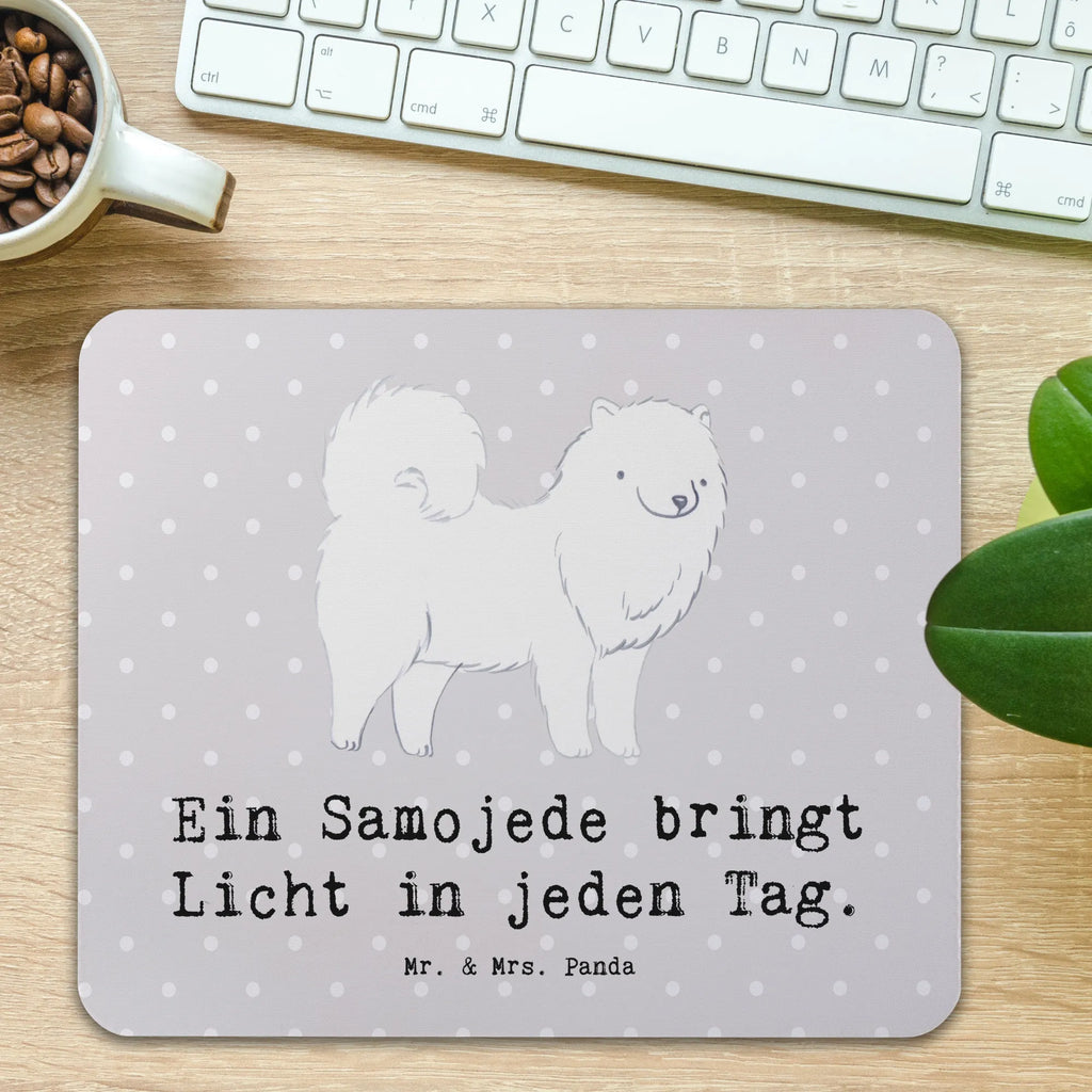 Mauspad Samojede Licht Mousepad, Computer zubehör, Büroausstattung, PC Zubehör, Arbeitszimmer, Mauspad, Einzigartiges Mauspad, Designer Mauspad, Mausunterlage, Mauspad Büro, Hund, Hunderasse, Rassehund, Hundebesitzer, Geschenk, Tierfreund, Schenken, Welpe