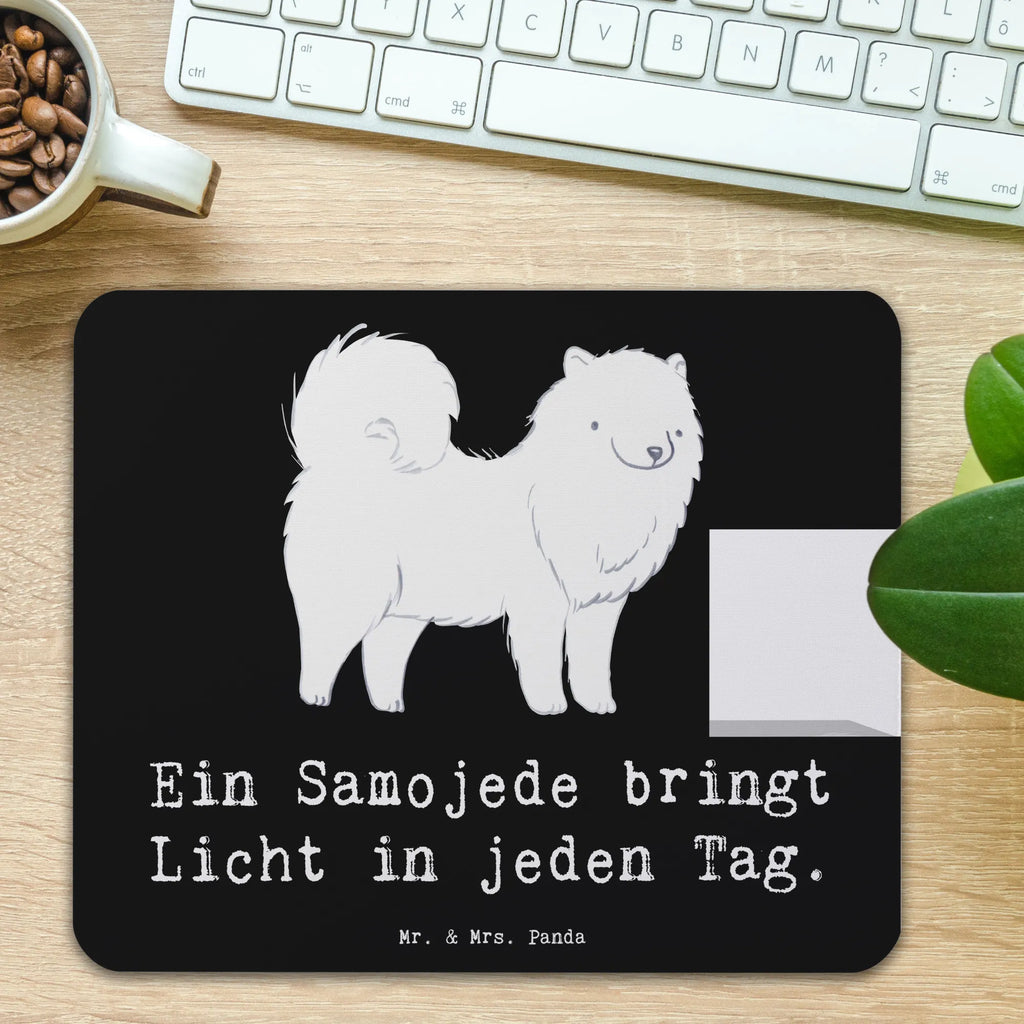 Mauspad Samojede Licht Mousepad, Computer zubehör, Büroausstattung, PC Zubehör, Arbeitszimmer, Mauspad, Einzigartiges Mauspad, Designer Mauspad, Mausunterlage, Mauspad Büro, Hund, Hunderasse, Rassehund, Hundebesitzer, Geschenk, Tierfreund, Schenken, Welpe