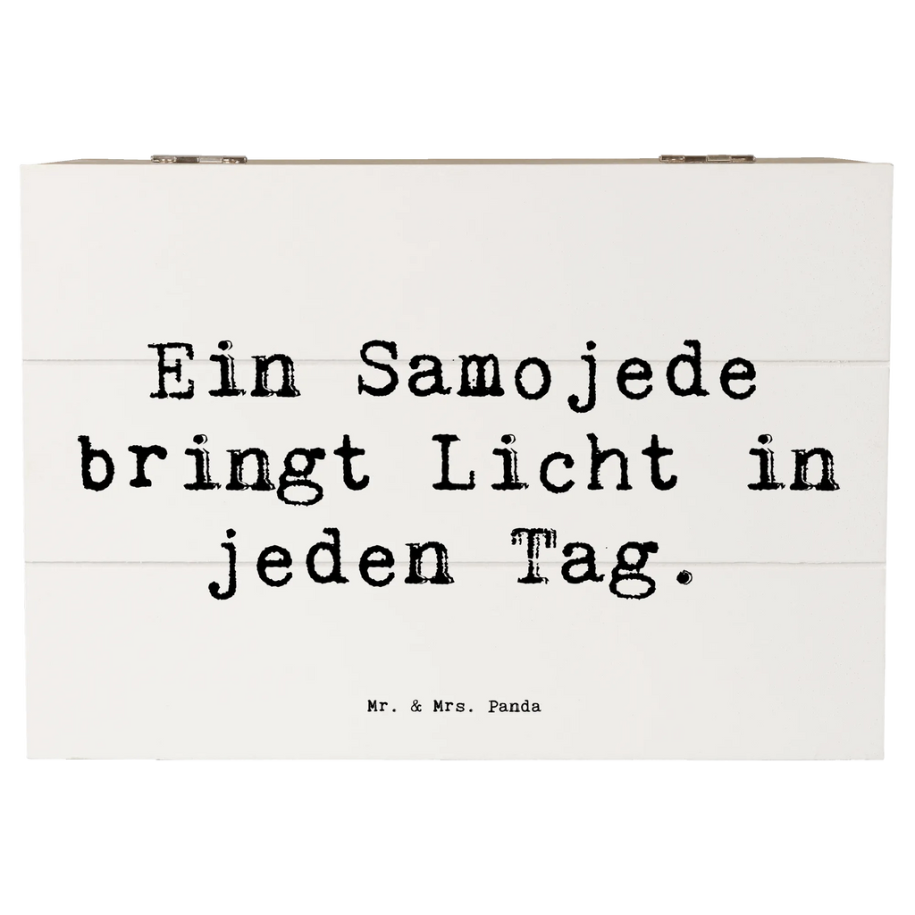 Holzkiste Spruch Samojede Licht Holzkiste, Kiste, Schatzkiste, Truhe, Schatulle, XXL, Erinnerungsbox, Erinnerungskiste, Dekokiste, Aufbewahrungsbox, Geschenkbox, Geschenkdose, Hund, Hunderasse, Rassehund, Hundebesitzer, Geschenk, Tierfreund, Schenken, Welpe