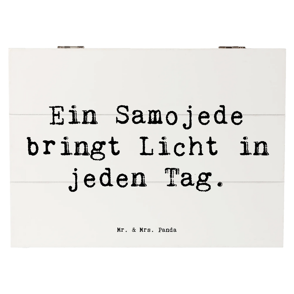 Holzkiste Spruch Samojede Licht Holzkiste, Kiste, Schatzkiste, Truhe, Schatulle, XXL, Erinnerungsbox, Erinnerungskiste, Dekokiste, Aufbewahrungsbox, Geschenkbox, Geschenkdose, Hund, Hunderasse, Rassehund, Hundebesitzer, Geschenk, Tierfreund, Schenken, Welpe