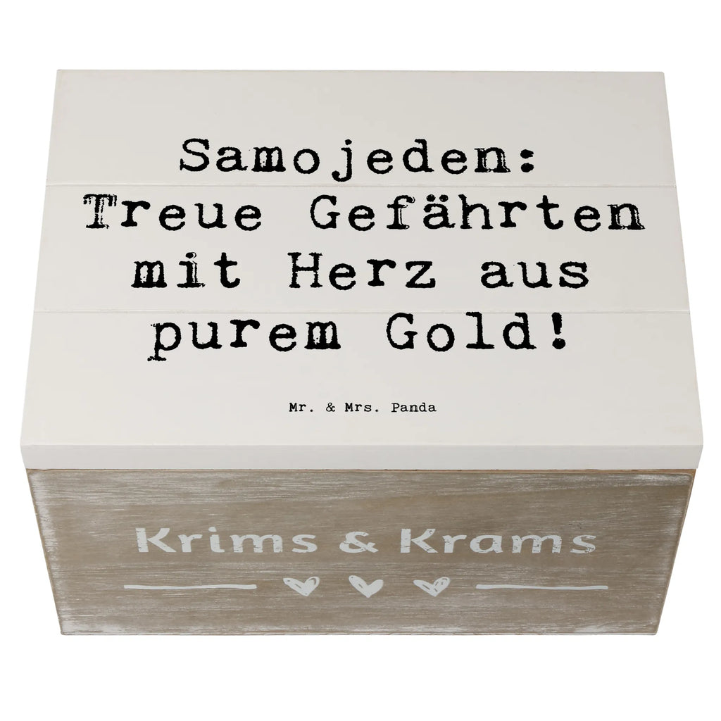 Holzkiste Spruch Samojede Herz Holzkiste, Kiste, Schatzkiste, Truhe, Schatulle, XXL, Erinnerungsbox, Erinnerungskiste, Dekokiste, Aufbewahrungsbox, Geschenkbox, Geschenkdose, Hund, Hunderasse, Rassehund, Hundebesitzer, Geschenk, Tierfreund, Schenken, Welpe