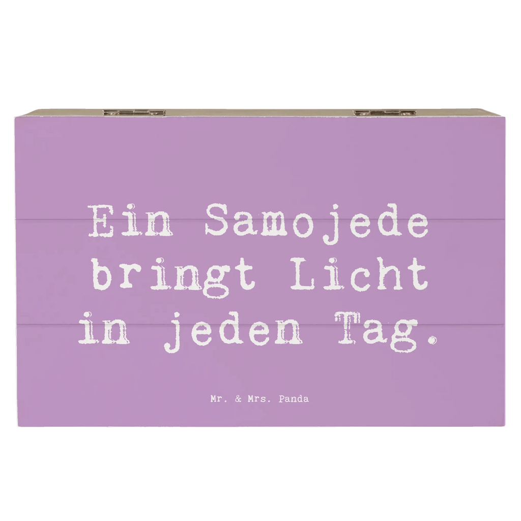 Holzkiste Spruch Samojede Licht Holzkiste, Kiste, Schatzkiste, Truhe, Schatulle, XXL, Erinnerungsbox, Erinnerungskiste, Dekokiste, Aufbewahrungsbox, Geschenkbox, Geschenkdose, Hund, Hunderasse, Rassehund, Hundebesitzer, Geschenk, Tierfreund, Schenken, Welpe