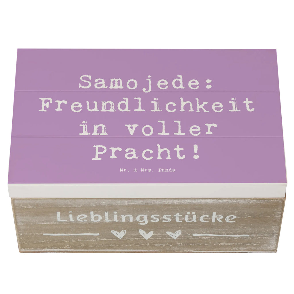 Holzkiste Spruch Samojede Freundlichkeit Holzkiste, Kiste, Schatzkiste, Truhe, Schatulle, XXL, Erinnerungsbox, Erinnerungskiste, Dekokiste, Aufbewahrungsbox, Geschenkbox, Geschenkdose, Hund, Hunderasse, Rassehund, Hundebesitzer, Geschenk, Tierfreund, Schenken, Welpe