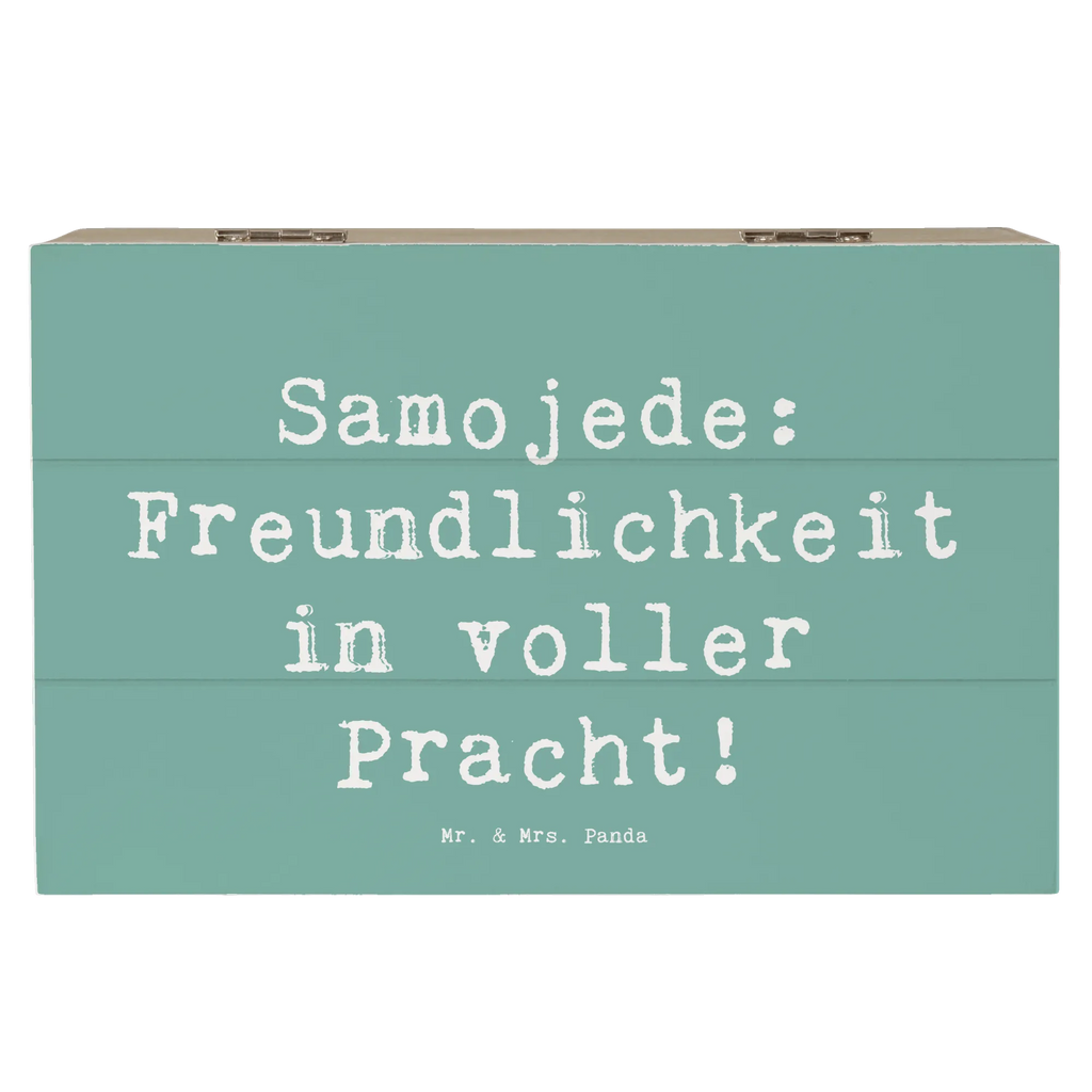 Holzkiste Spruch Samojede Freundlichkeit Holzkiste, Kiste, Schatzkiste, Truhe, Schatulle, XXL, Erinnerungsbox, Erinnerungskiste, Dekokiste, Aufbewahrungsbox, Geschenkbox, Geschenkdose, Hund, Hunderasse, Rassehund, Hundebesitzer, Geschenk, Tierfreund, Schenken, Welpe