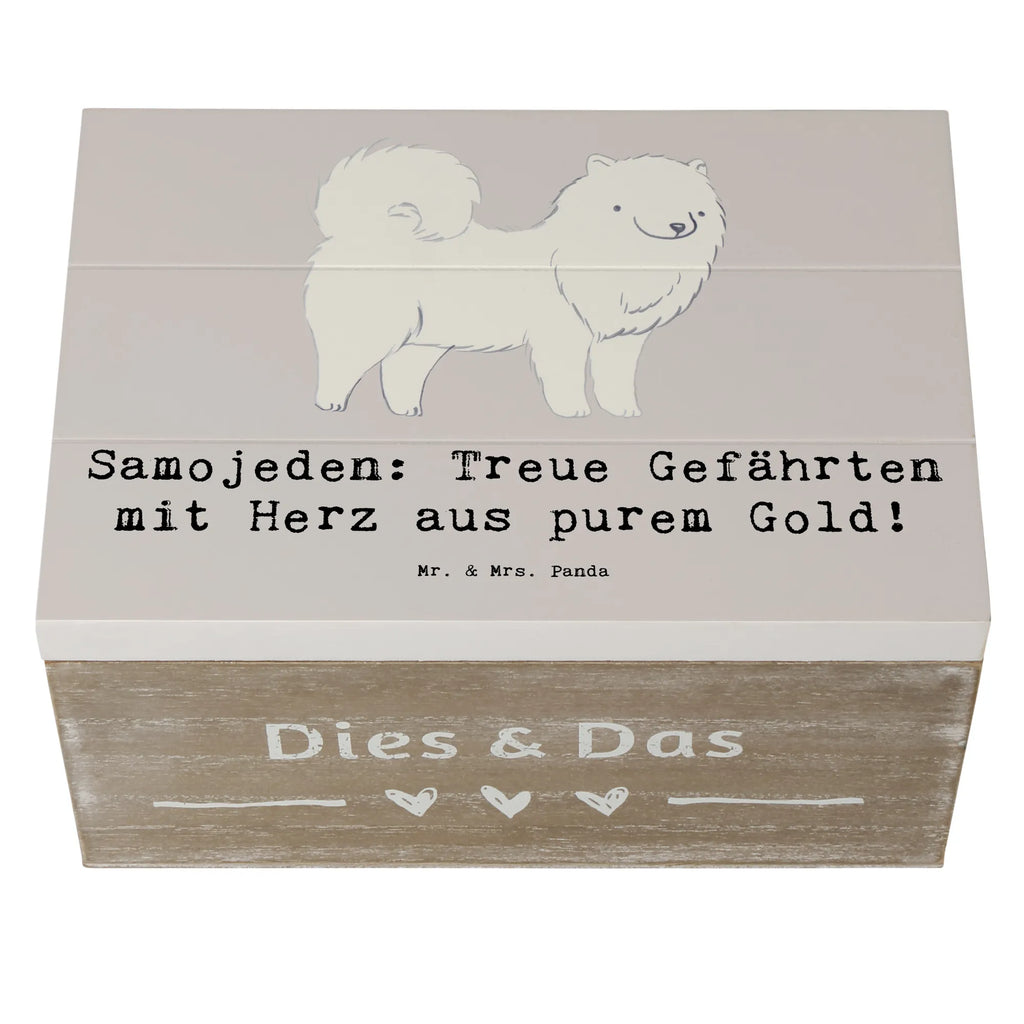 Holzkiste Samojede Herz Holzkiste, Kiste, Schatzkiste, Truhe, Schatulle, XXL, Erinnerungsbox, Erinnerungskiste, Dekokiste, Aufbewahrungsbox, Geschenkbox, Geschenkdose, Hund, Hunderasse, Rassehund, Hundebesitzer, Geschenk, Tierfreund, Schenken, Welpe