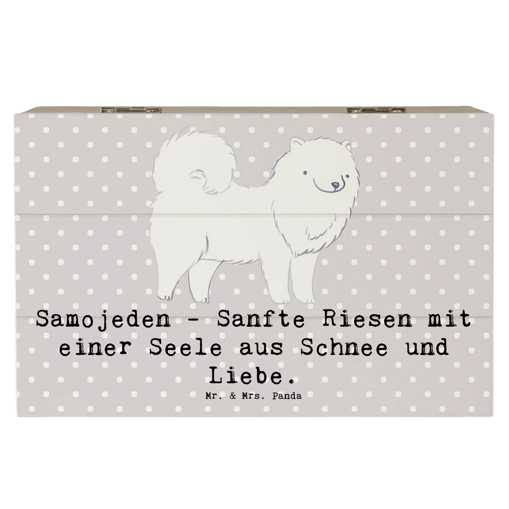 Holzkiste Samojede Liebe Holzkiste, Kiste, Schatzkiste, Truhe, Schatulle, XXL, Erinnerungsbox, Erinnerungskiste, Dekokiste, Aufbewahrungsbox, Geschenkbox, Geschenkdose, Hund, Hunderasse, Rassehund, Hundebesitzer, Geschenk, Tierfreund, Schenken, Welpe