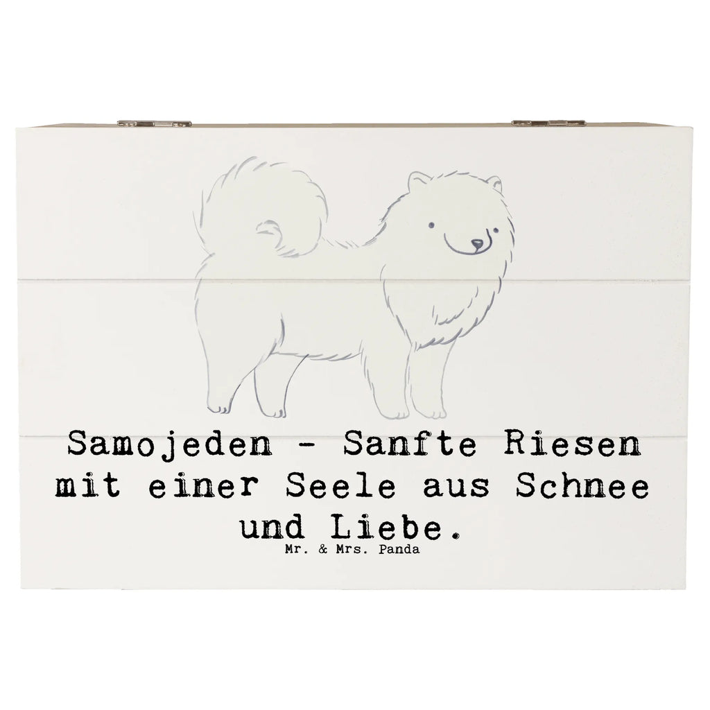 Holzkiste Samojede Liebe Holzkiste, Kiste, Schatzkiste, Truhe, Schatulle, XXL, Erinnerungsbox, Erinnerungskiste, Dekokiste, Aufbewahrungsbox, Geschenkbox, Geschenkdose, Hund, Hunderasse, Rassehund, Hundebesitzer, Geschenk, Tierfreund, Schenken, Welpe