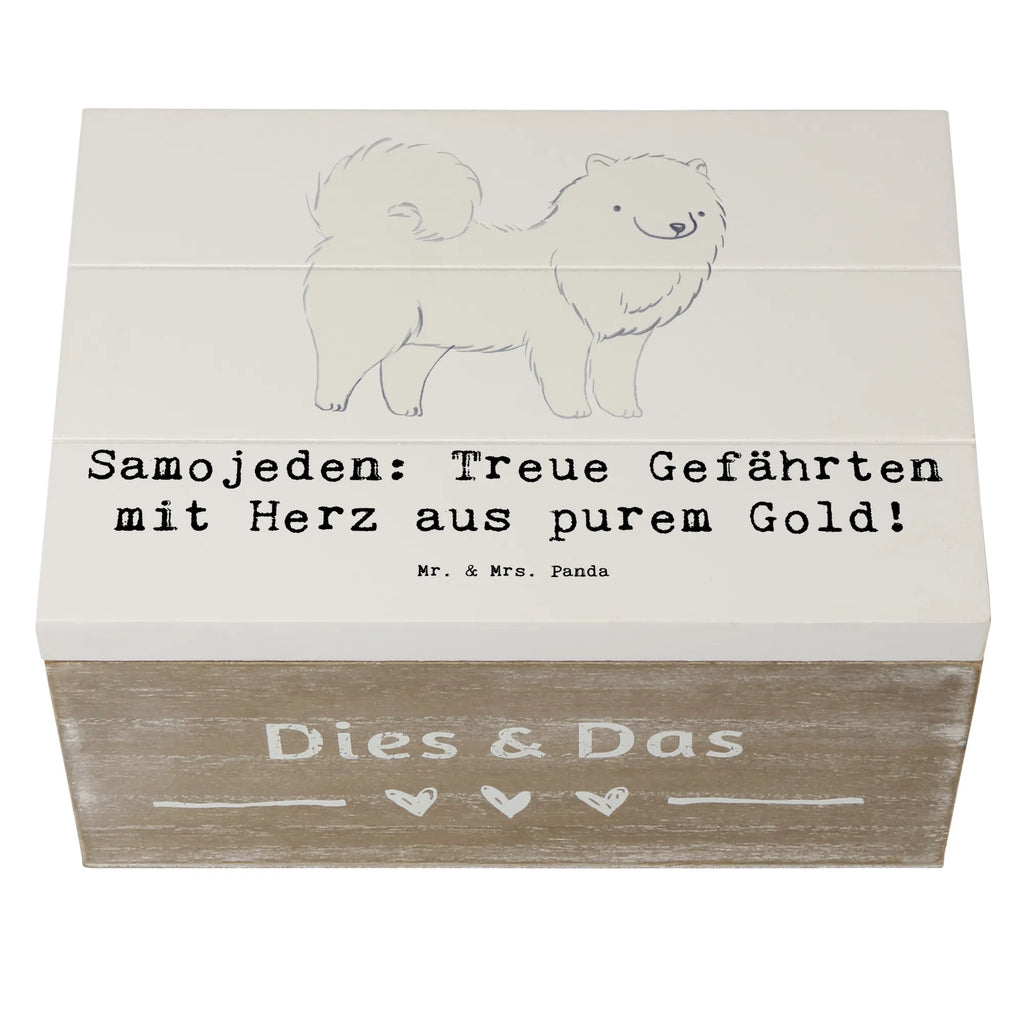 Holzkiste Samojede Herz Holzkiste, Kiste, Schatzkiste, Truhe, Schatulle, XXL, Erinnerungsbox, Erinnerungskiste, Dekokiste, Aufbewahrungsbox, Geschenkbox, Geschenkdose, Hund, Hunderasse, Rassehund, Hundebesitzer, Geschenk, Tierfreund, Schenken, Welpe