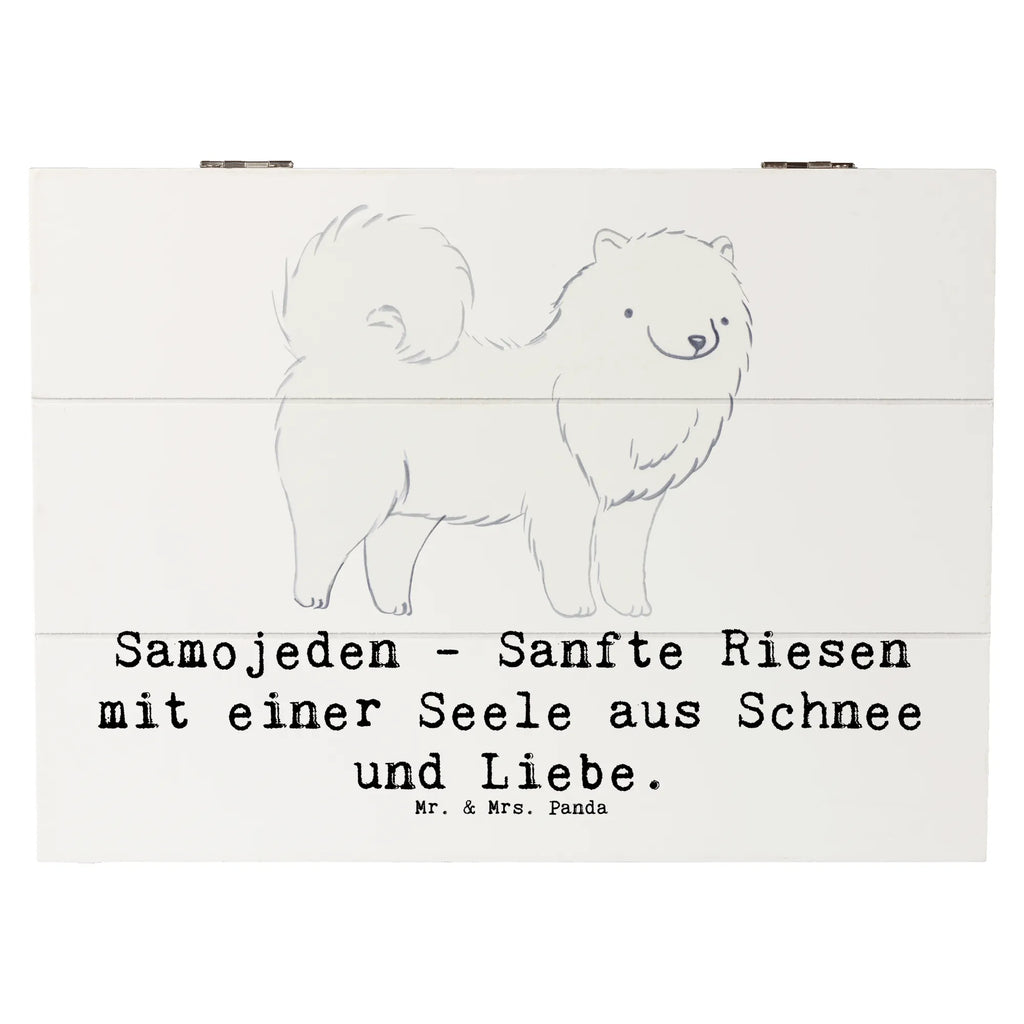 Holzkiste Samojede Liebe Holzkiste, Kiste, Schatzkiste, Truhe, Schatulle, XXL, Erinnerungsbox, Erinnerungskiste, Dekokiste, Aufbewahrungsbox, Geschenkbox, Geschenkdose, Hund, Hunderasse, Rassehund, Hundebesitzer, Geschenk, Tierfreund, Schenken, Welpe