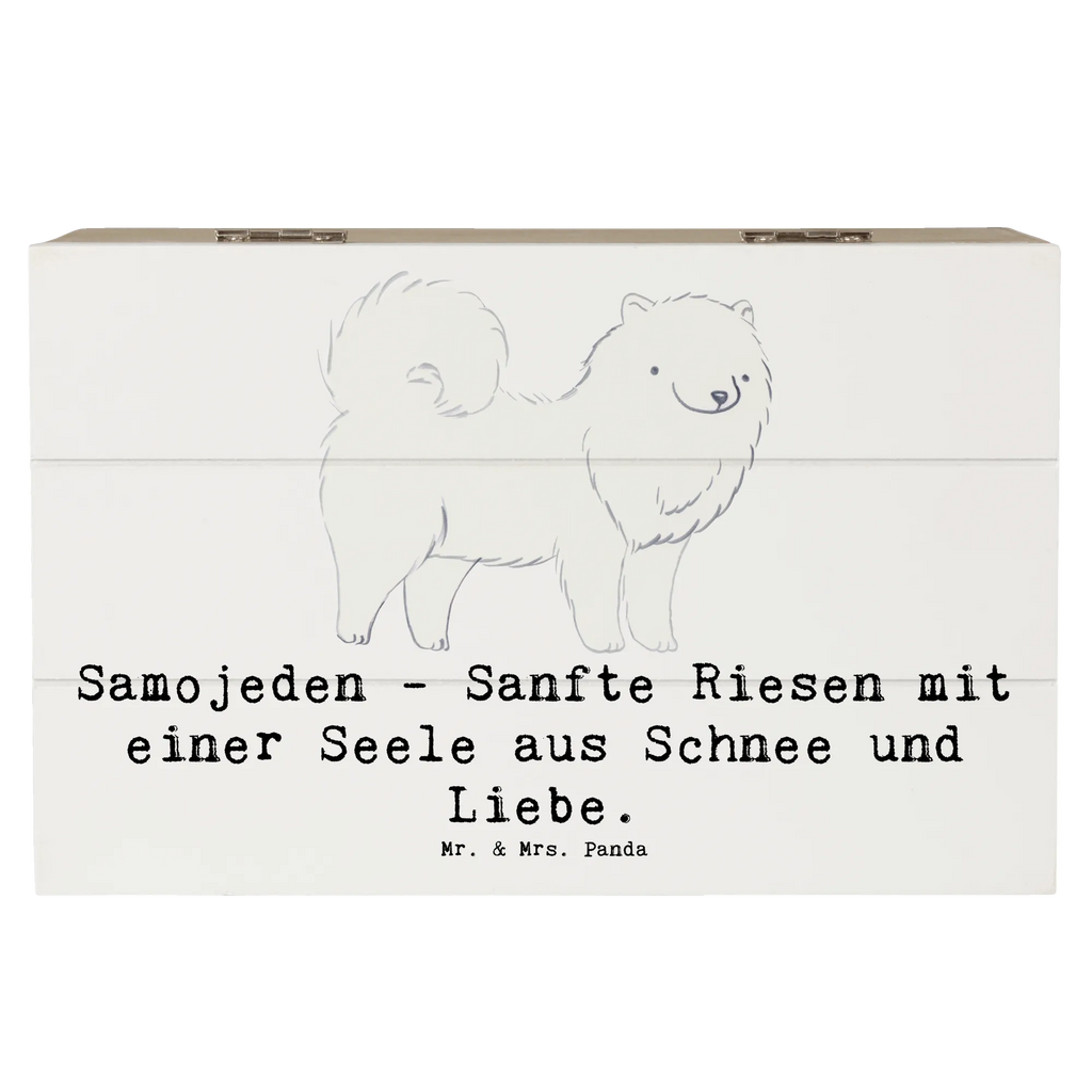 Holzkiste Samojede Liebe Holzkiste, Kiste, Schatzkiste, Truhe, Schatulle, XXL, Erinnerungsbox, Erinnerungskiste, Dekokiste, Aufbewahrungsbox, Geschenkbox, Geschenkdose, Hund, Hunderasse, Rassehund, Hundebesitzer, Geschenk, Tierfreund, Schenken, Welpe