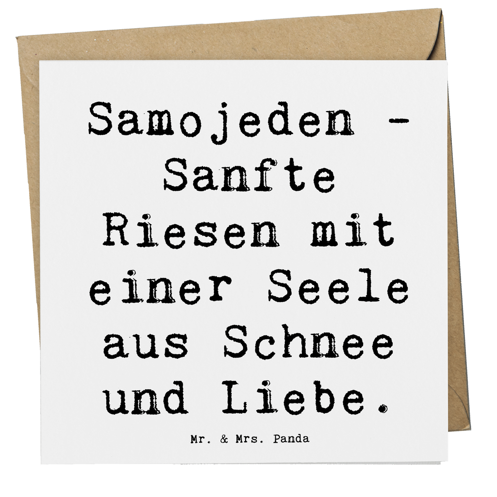 Deluxe Karte Spruch Samojede Liebe Karte, Grußkarte, Klappkarte, Einladungskarte, Glückwunschkarte, Hochzeitskarte, Geburtstagskarte, Hochwertige Grußkarte, Hochwertige Klappkarte, Hund, Hunderasse, Rassehund, Hundebesitzer, Geschenk, Tierfreund, Schenken, Welpe