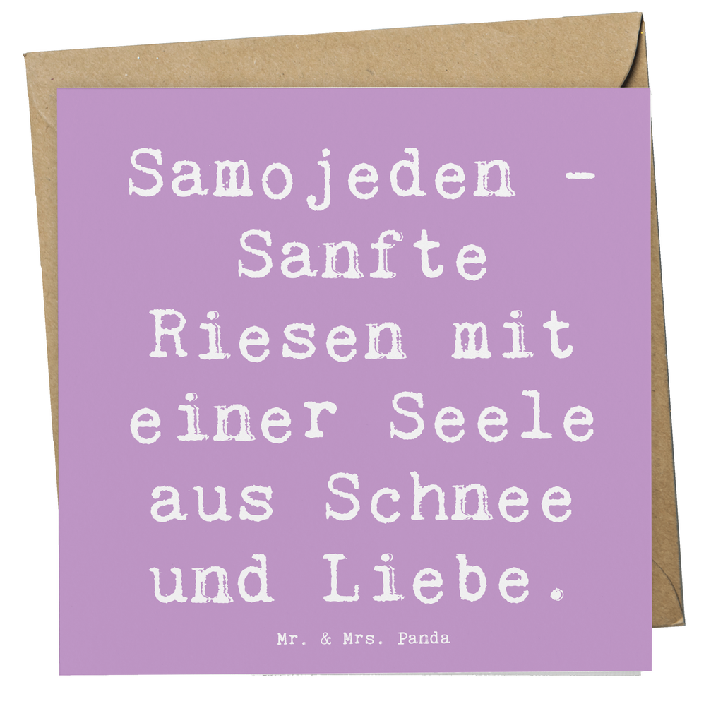 Deluxe Karte Spruch Samojede Liebe Karte, Grußkarte, Klappkarte, Einladungskarte, Glückwunschkarte, Hochzeitskarte, Geburtstagskarte, Hochwertige Grußkarte, Hochwertige Klappkarte, Hund, Hunderasse, Rassehund, Hundebesitzer, Geschenk, Tierfreund, Schenken, Welpe