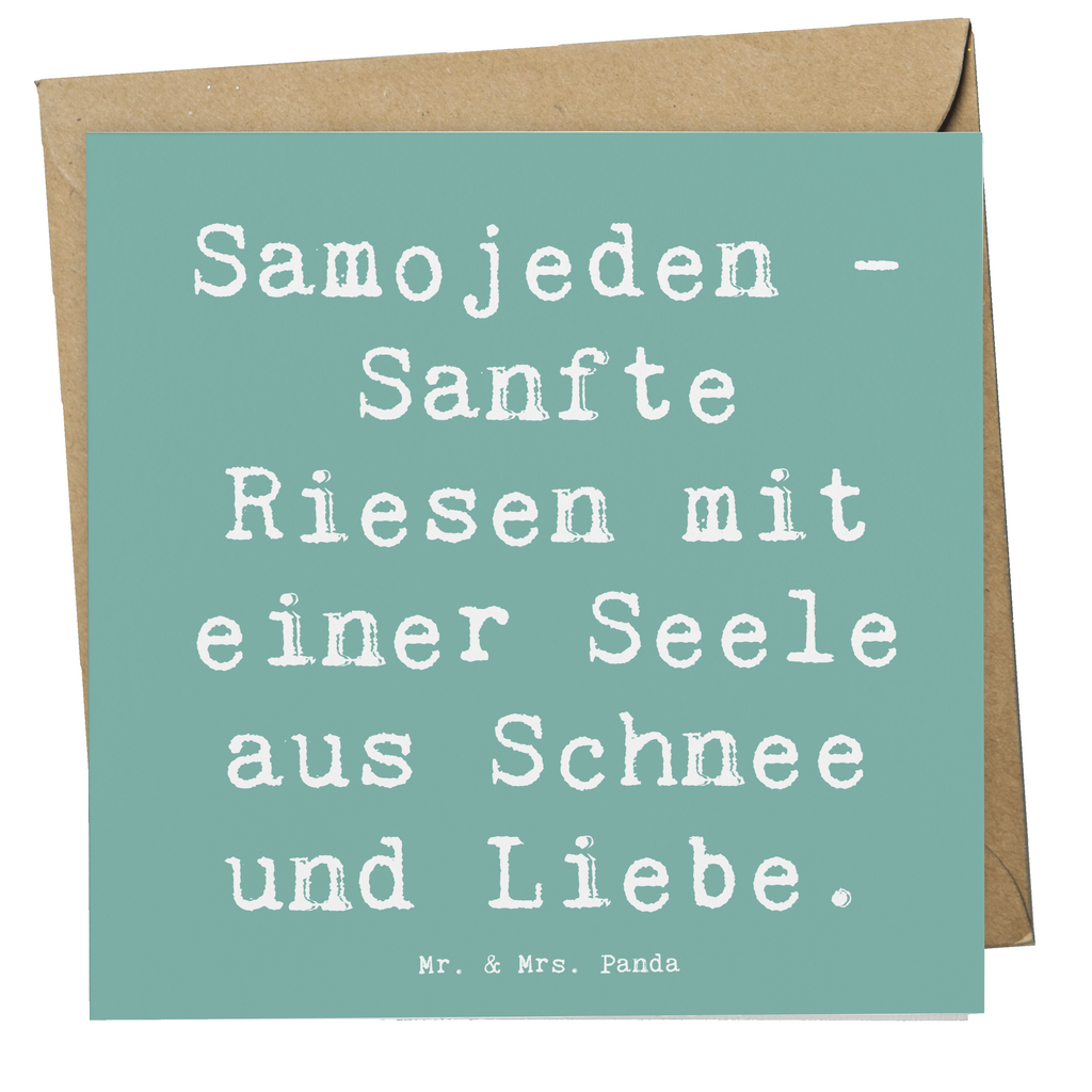 Deluxe Karte Spruch Samojede Liebe Karte, Grußkarte, Klappkarte, Einladungskarte, Glückwunschkarte, Hochzeitskarte, Geburtstagskarte, Hochwertige Grußkarte, Hochwertige Klappkarte, Hund, Hunderasse, Rassehund, Hundebesitzer, Geschenk, Tierfreund, Schenken, Welpe