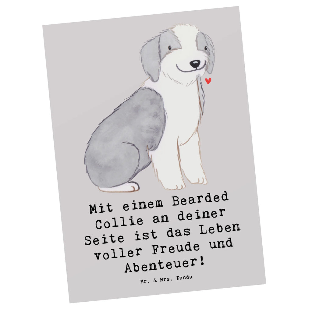 Postkarte Bearded Collie Freund Postkarte, Karte, Geschenkkarte, Grußkarte, Einladung, Ansichtskarte, Geburtstagskarte, Einladungskarte, Dankeskarte, Ansichtskarten, Einladung Geburtstag, Einladungskarten Geburtstag, Hund, Hunderasse, Rassehund, Hundebesitzer, Geschenk, Tierfreund, Schenken, Welpe