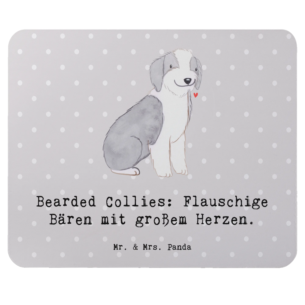 Mauspad Bearded Collie Bärenherz Mousepad, Computer zubehör, Büroausstattung, PC Zubehör, Arbeitszimmer, Mauspad, Einzigartiges Mauspad, Designer Mauspad, Mausunterlage, Mauspad Büro, Hund, Hunderasse, Rassehund, Hundebesitzer, Geschenk, Tierfreund, Schenken, Welpe