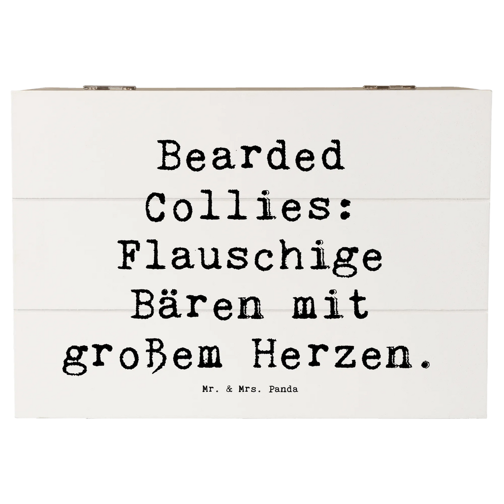 Holzkiste Spruch Bearded Collie Bärenherz Holzkiste, Kiste, Schatzkiste, Truhe, Schatulle, XXL, Erinnerungsbox, Erinnerungskiste, Dekokiste, Aufbewahrungsbox, Geschenkbox, Geschenkdose, Hund, Hunderasse, Rassehund, Hundebesitzer, Geschenk, Tierfreund, Schenken, Welpe