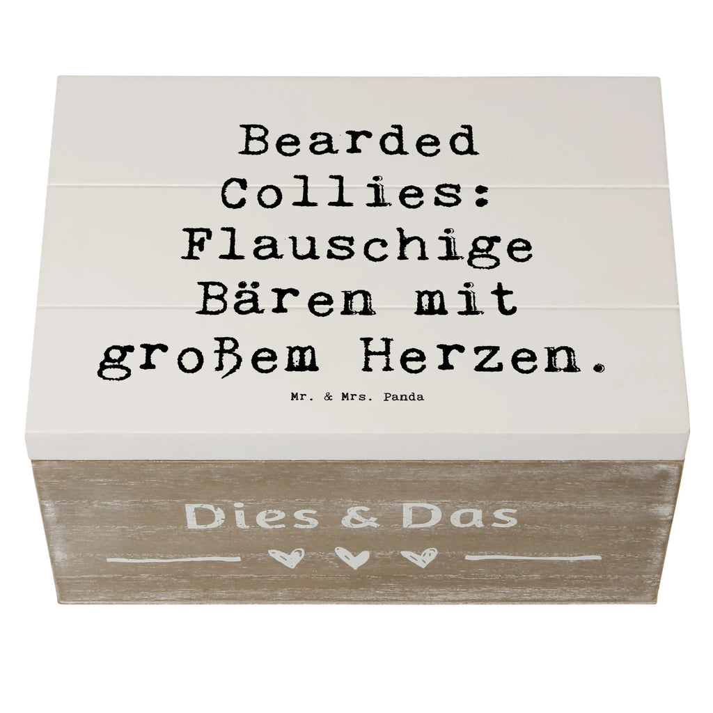 Holzkiste Spruch Bearded Collie Bärenherz Holzkiste, Kiste, Schatzkiste, Truhe, Schatulle, XXL, Erinnerungsbox, Erinnerungskiste, Dekokiste, Aufbewahrungsbox, Geschenkbox, Geschenkdose, Hund, Hunderasse, Rassehund, Hundebesitzer, Geschenk, Tierfreund, Schenken, Welpe