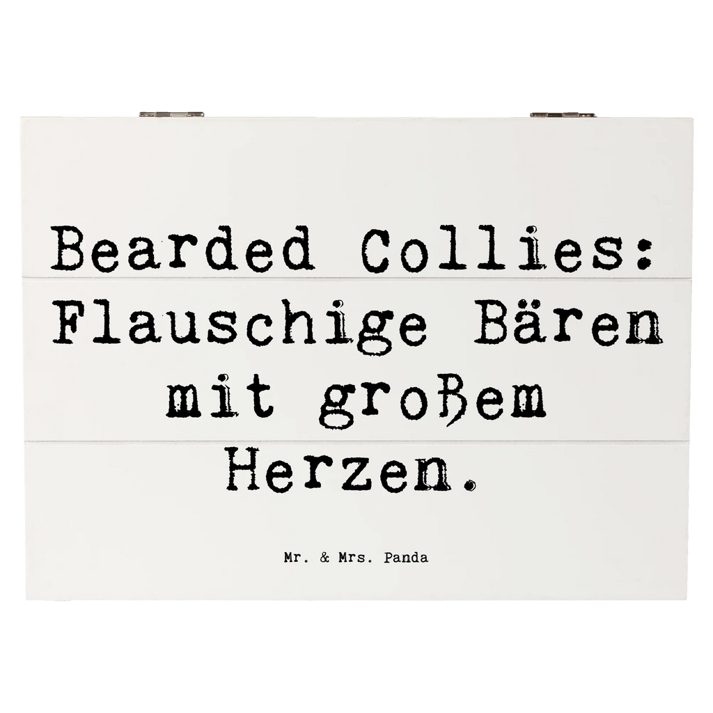 Holzkiste Spruch Bearded Collie Bärenherz Holzkiste, Kiste, Schatzkiste, Truhe, Schatulle, XXL, Erinnerungsbox, Erinnerungskiste, Dekokiste, Aufbewahrungsbox, Geschenkbox, Geschenkdose, Hund, Hunderasse, Rassehund, Hundebesitzer, Geschenk, Tierfreund, Schenken, Welpe