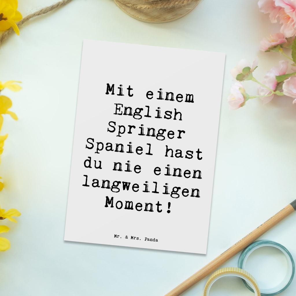 Postkarte Spruch English Springer Spaniel Spaß Postkarte, Karte, Geschenkkarte, Grußkarte, Einladung, Ansichtskarte, Geburtstagskarte, Einladungskarte, Dankeskarte, Ansichtskarten, Einladung Geburtstag, Einladungskarten Geburtstag, Hund, Hunderasse, Rassehund, Hundebesitzer, Geschenk, Tierfreund, Schenken, Welpe