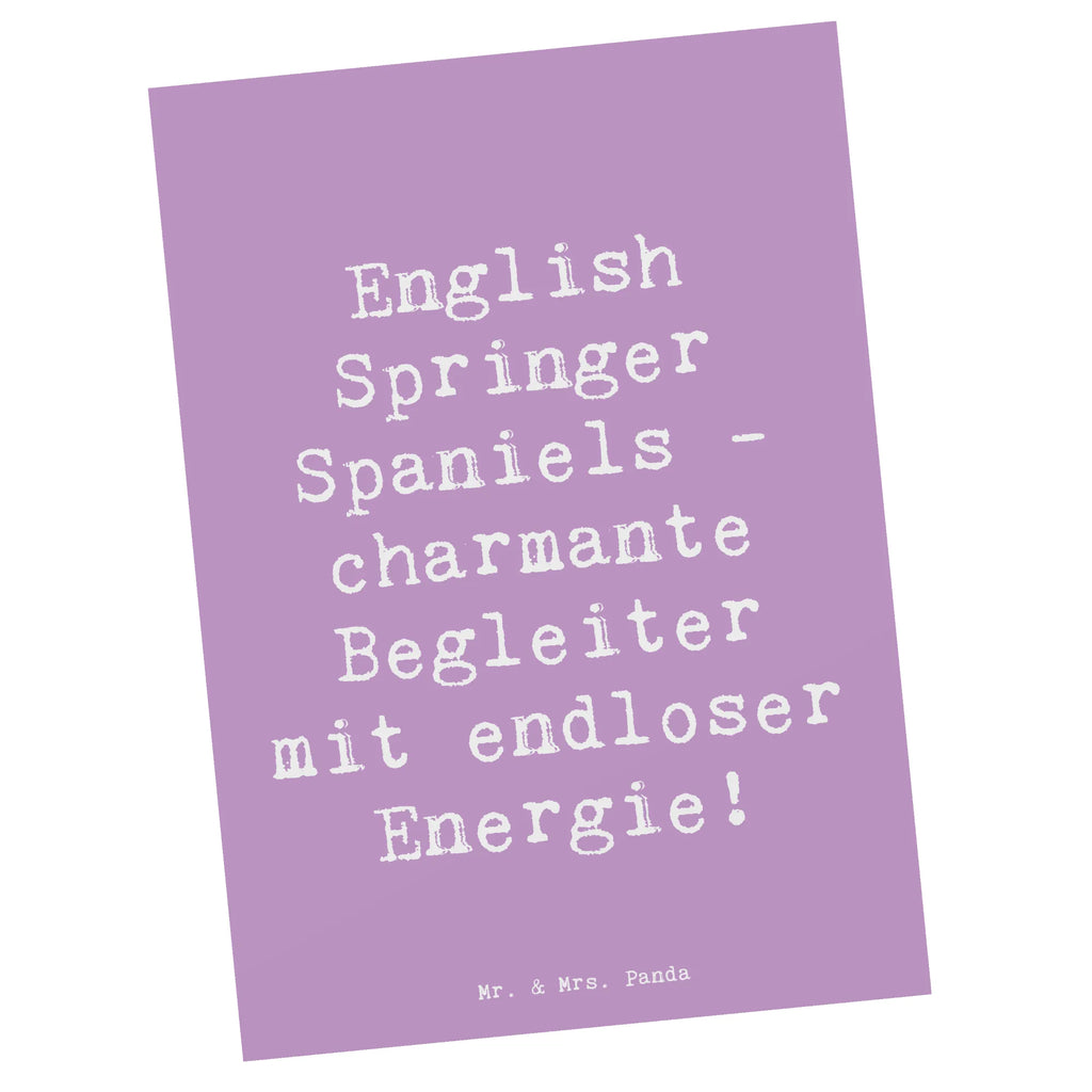 Postkarte Spruch English Springer Spaniel Charme Postkarte, Karte, Geschenkkarte, Grußkarte, Einladung, Ansichtskarte, Geburtstagskarte, Einladungskarte, Dankeskarte, Ansichtskarten, Einladung Geburtstag, Einladungskarten Geburtstag, Hund, Hunderasse, Rassehund, Hundebesitzer, Geschenk, Tierfreund, Schenken, Welpe