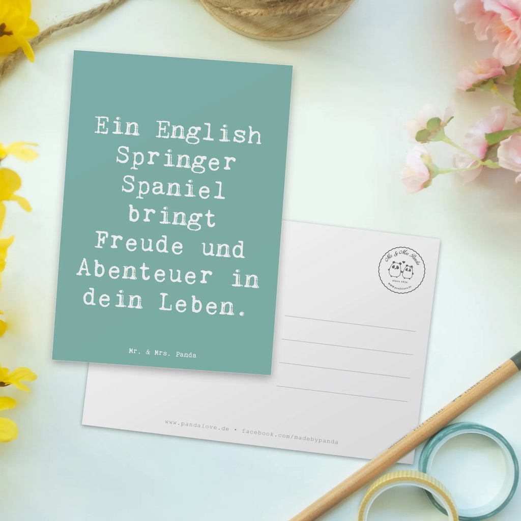 Postkarte Spruch English Springer Spaniel Freude Postkarte, Karte, Geschenkkarte, Grußkarte, Einladung, Ansichtskarte, Geburtstagskarte, Einladungskarte, Dankeskarte, Ansichtskarten, Einladung Geburtstag, Einladungskarten Geburtstag, Hund, Hunderasse, Rassehund, Hundebesitzer, Geschenk, Tierfreund, Schenken, Welpe