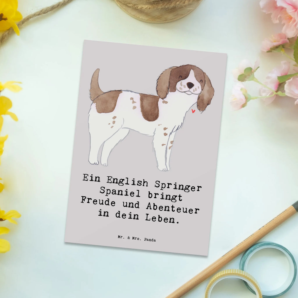 Postkarte English Springer Spaniel Freude Postkarte, Karte, Geschenkkarte, Grußkarte, Einladung, Ansichtskarte, Geburtstagskarte, Einladungskarte, Dankeskarte, Ansichtskarten, Einladung Geburtstag, Einladungskarten Geburtstag, Hund, Hunderasse, Rassehund, Hundebesitzer, Geschenk, Tierfreund, Schenken, Welpe