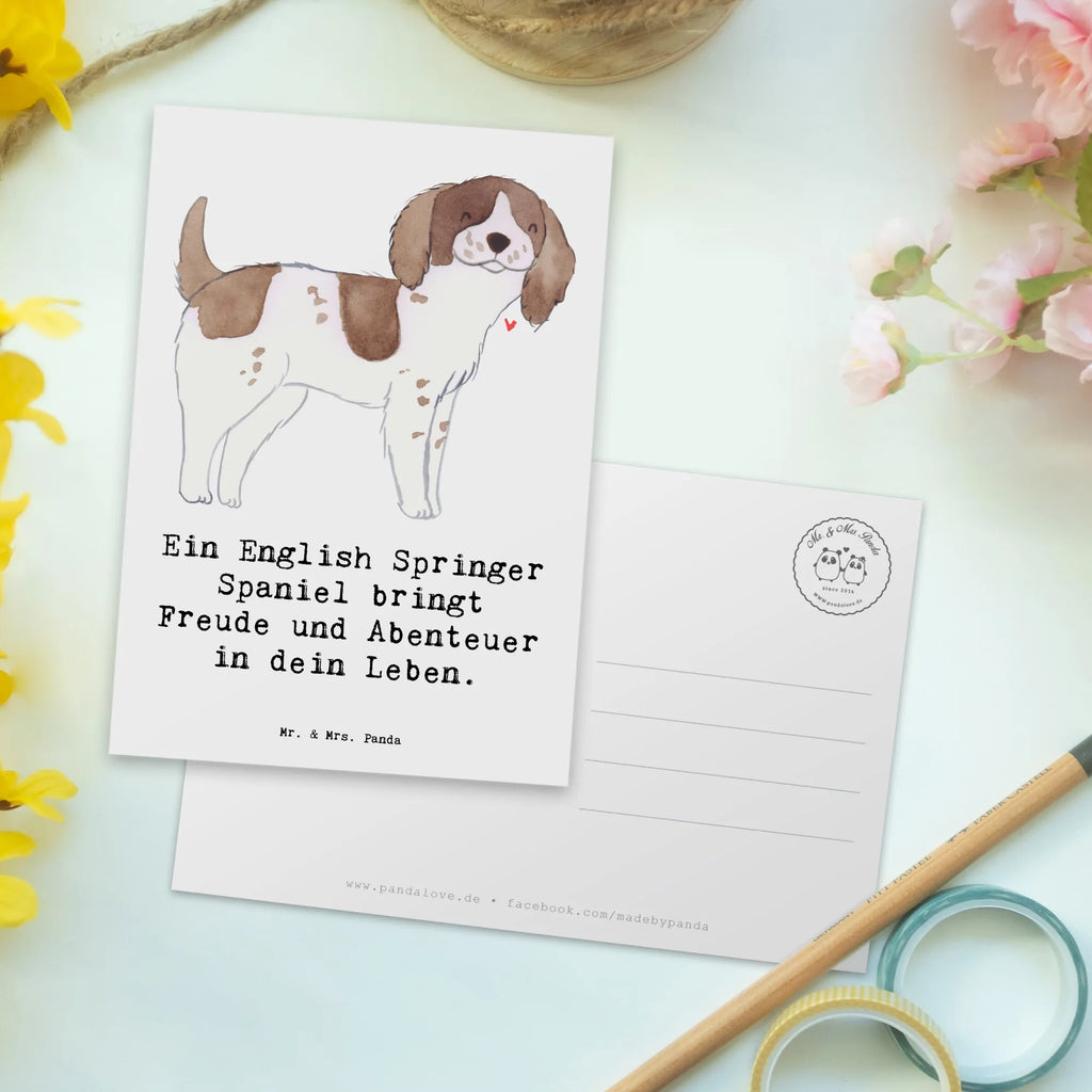 Postkarte English Springer Spaniel Freude Postkarte, Karte, Geschenkkarte, Grußkarte, Einladung, Ansichtskarte, Geburtstagskarte, Einladungskarte, Dankeskarte, Ansichtskarten, Einladung Geburtstag, Einladungskarten Geburtstag, Hund, Hunderasse, Rassehund, Hundebesitzer, Geschenk, Tierfreund, Schenken, Welpe