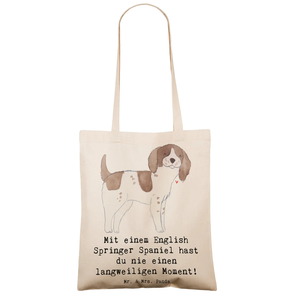 Tragetasche English Springer Spaniel Spaß Beuteltasche, Beutel, Einkaufstasche, Jutebeutel, Stoffbeutel, Tasche, Shopper, Umhängetasche, Strandtasche, Schultertasche, Stofftasche, Tragetasche, Badetasche, Jutetasche, Einkaufstüte, Laptoptasche, Hund, Hunderasse, Rassehund, Hundebesitzer, Geschenk, Tierfreund, Schenken, Welpe