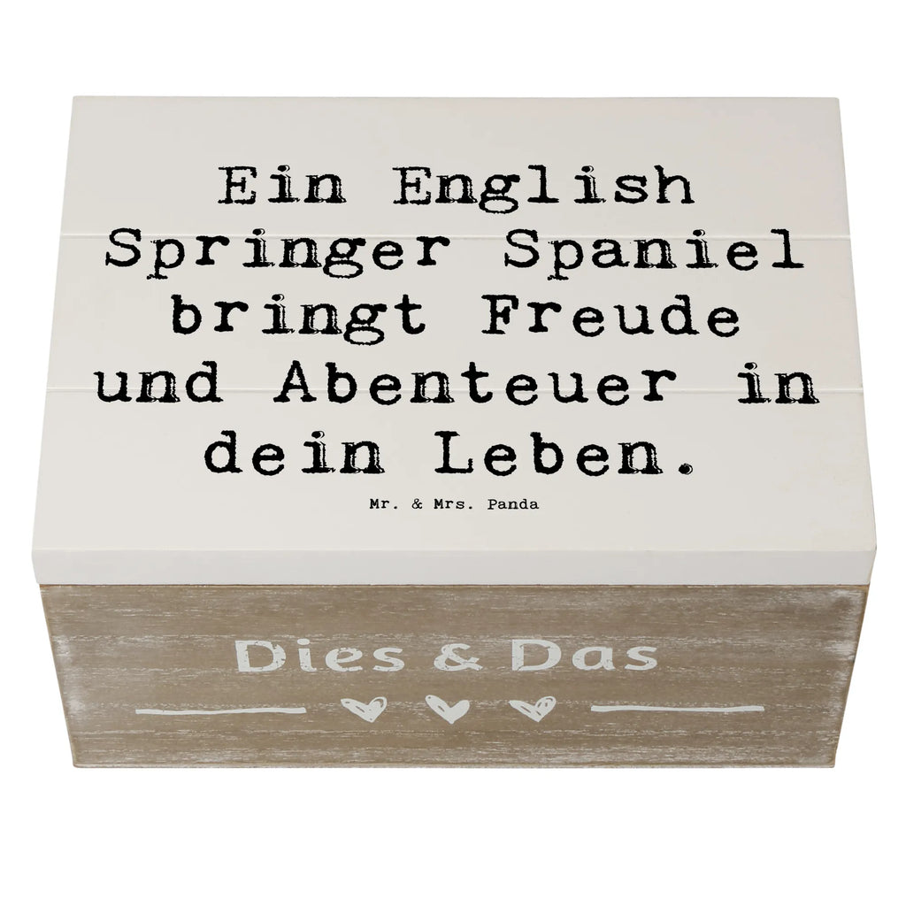 Holzkiste Spruch English Springer Spaniel Freude Holzkiste, Kiste, Schatzkiste, Truhe, Schatulle, XXL, Erinnerungsbox, Erinnerungskiste, Dekokiste, Aufbewahrungsbox, Geschenkbox, Geschenkdose, Hund, Hunderasse, Rassehund, Hundebesitzer, Geschenk, Tierfreund, Schenken, Welpe