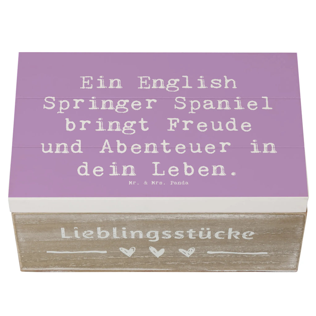 Holzkiste Spruch English Springer Spaniel Freude Holzkiste, Kiste, Schatzkiste, Truhe, Schatulle, XXL, Erinnerungsbox, Erinnerungskiste, Dekokiste, Aufbewahrungsbox, Geschenkbox, Geschenkdose, Hund, Hunderasse, Rassehund, Hundebesitzer, Geschenk, Tierfreund, Schenken, Welpe