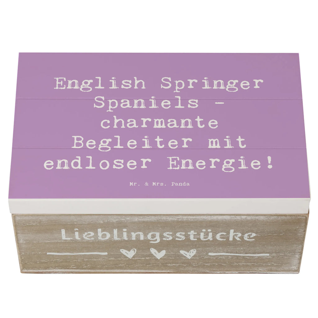 Holzkiste Spruch English Springer Spaniel Charme Holzkiste, Kiste, Schatzkiste, Truhe, Schatulle, XXL, Erinnerungsbox, Erinnerungskiste, Dekokiste, Aufbewahrungsbox, Geschenkbox, Geschenkdose, Hund, Hunderasse, Rassehund, Hundebesitzer, Geschenk, Tierfreund, Schenken, Welpe