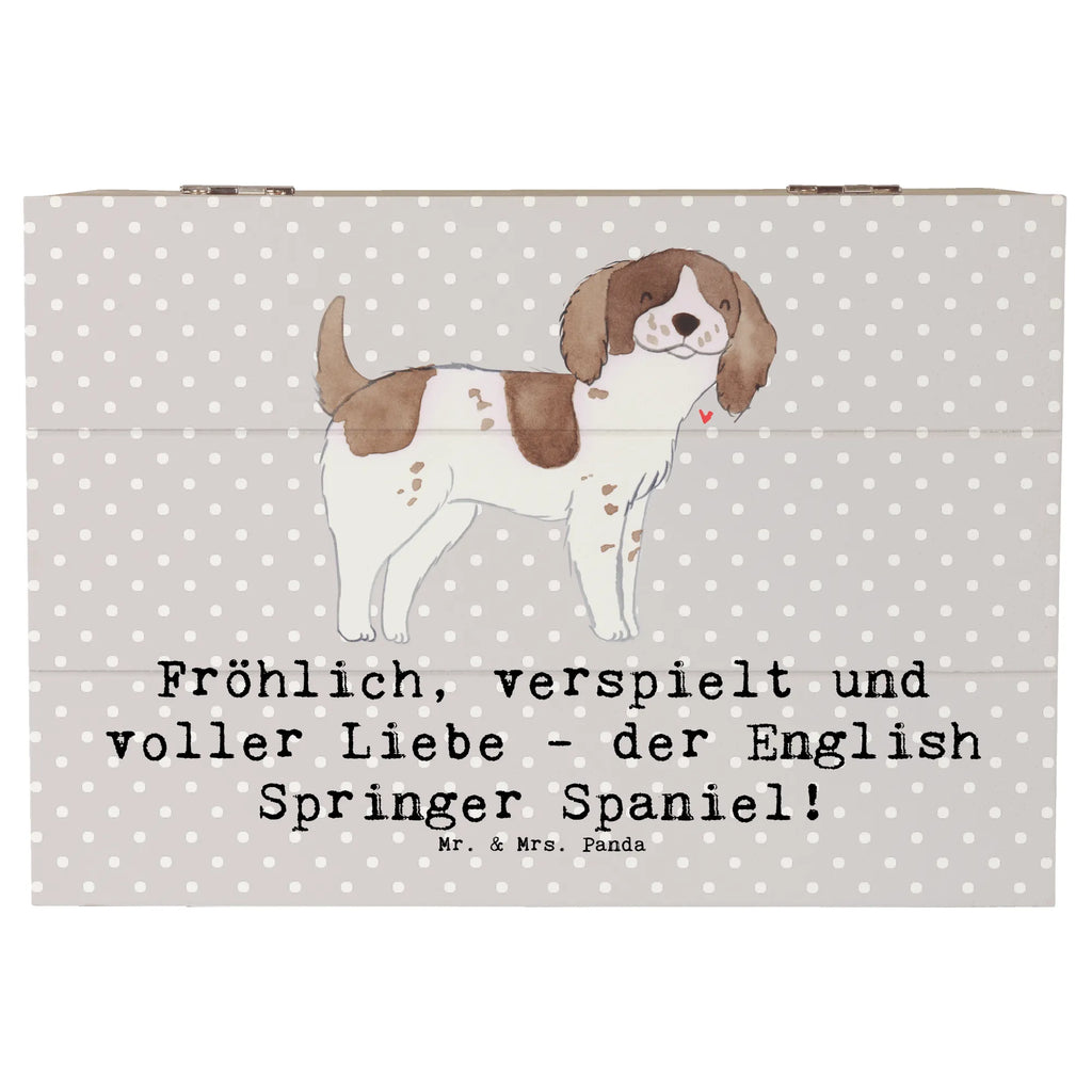 Holzkiste English Springer Spaniel Freude Holzkiste, Kiste, Schatzkiste, Truhe, Schatulle, XXL, Erinnerungsbox, Erinnerungskiste, Dekokiste, Aufbewahrungsbox, Geschenkbox, Geschenkdose, Hund, Hunderasse, Rassehund, Hundebesitzer, Geschenk, Tierfreund, Schenken, Welpe