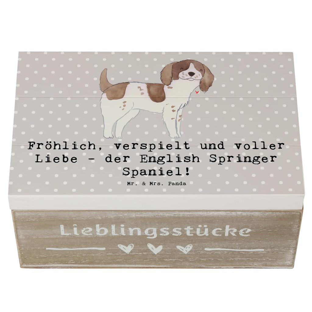 Holzkiste English Springer Spaniel Freude Holzkiste, Kiste, Schatzkiste, Truhe, Schatulle, XXL, Erinnerungsbox, Erinnerungskiste, Dekokiste, Aufbewahrungsbox, Geschenkbox, Geschenkdose, Hund, Hunderasse, Rassehund, Hundebesitzer, Geschenk, Tierfreund, Schenken, Welpe