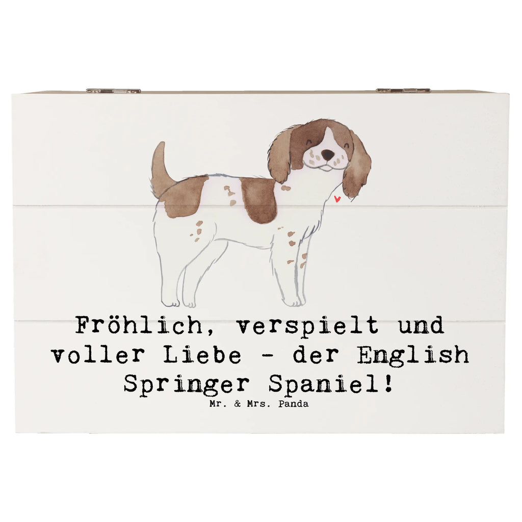 Holzkiste English Springer Spaniel Freude Holzkiste, Kiste, Schatzkiste, Truhe, Schatulle, XXL, Erinnerungsbox, Erinnerungskiste, Dekokiste, Aufbewahrungsbox, Geschenkbox, Geschenkdose, Hund, Hunderasse, Rassehund, Hundebesitzer, Geschenk, Tierfreund, Schenken, Welpe